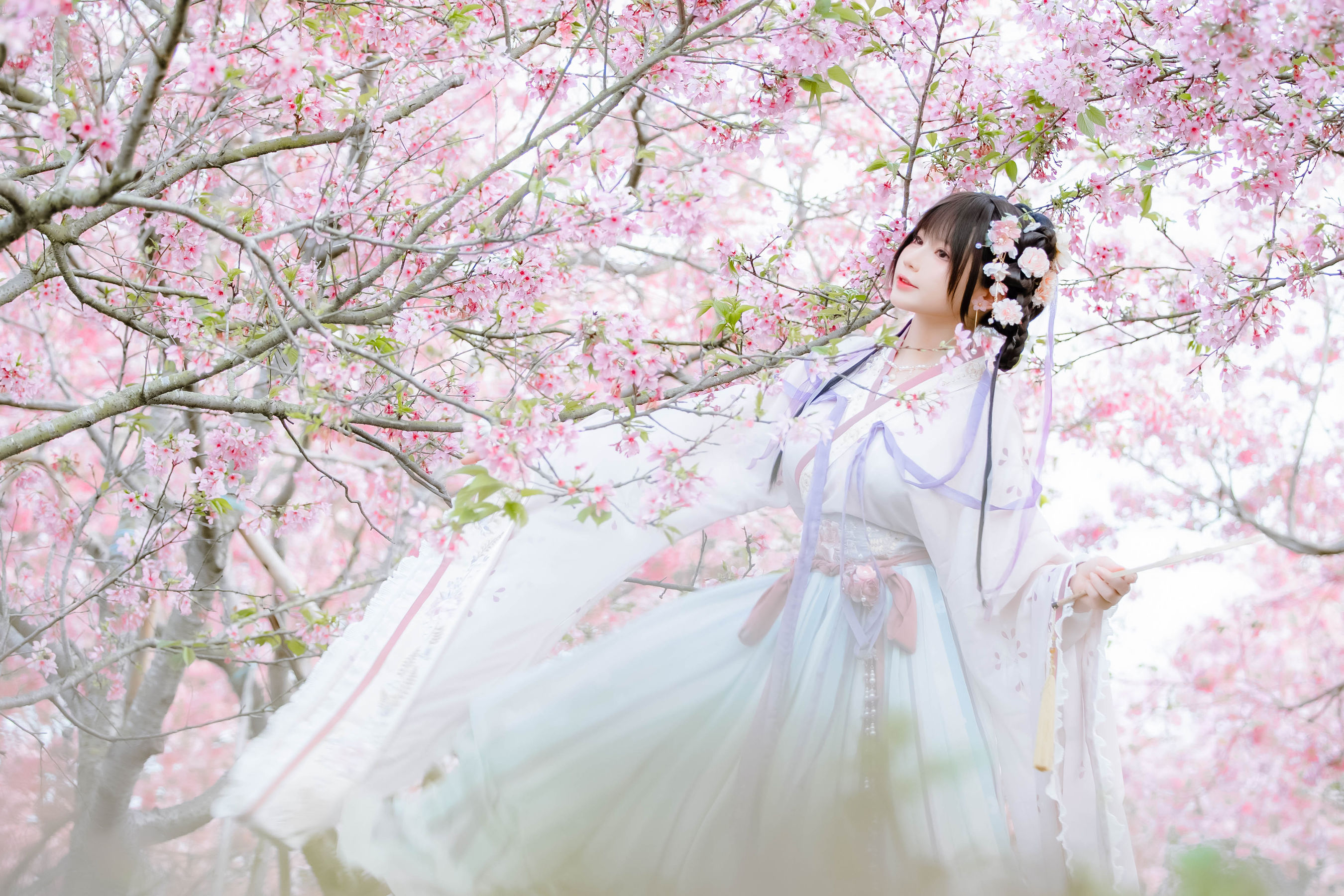 萌妹子Nyako喵子 – 樱花汉服 花神祈愿 Cosplay-第19张