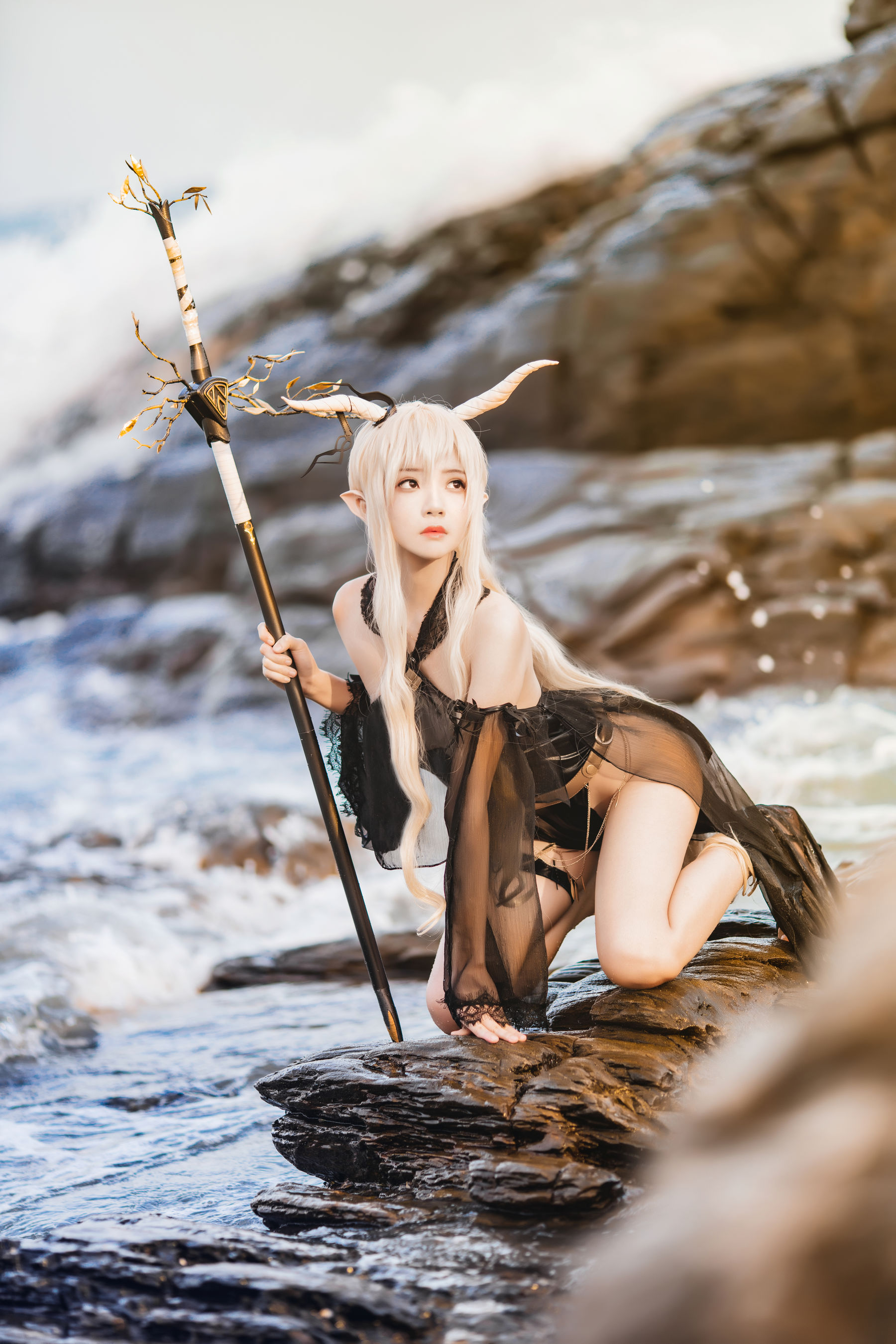 桜桃喵 – 闪灵泳衣 Cosplay-第20张