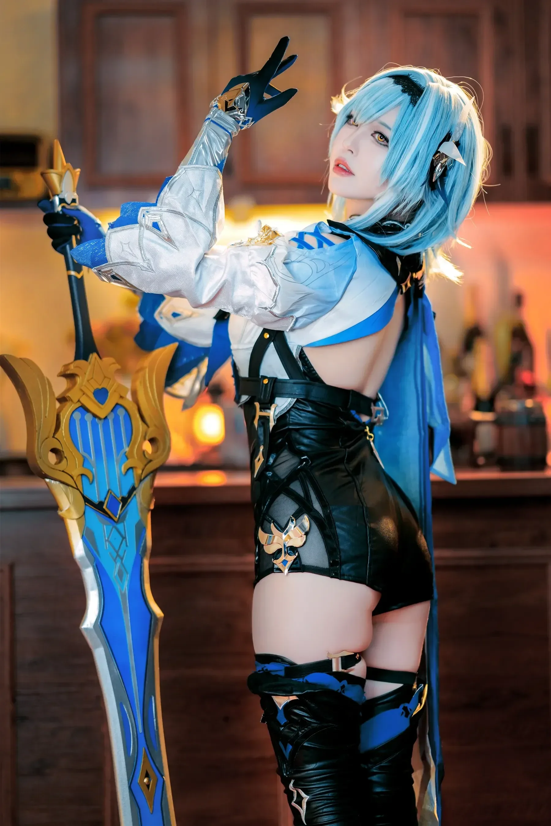 半半子 – 原神优菈 Cosplay-第12张