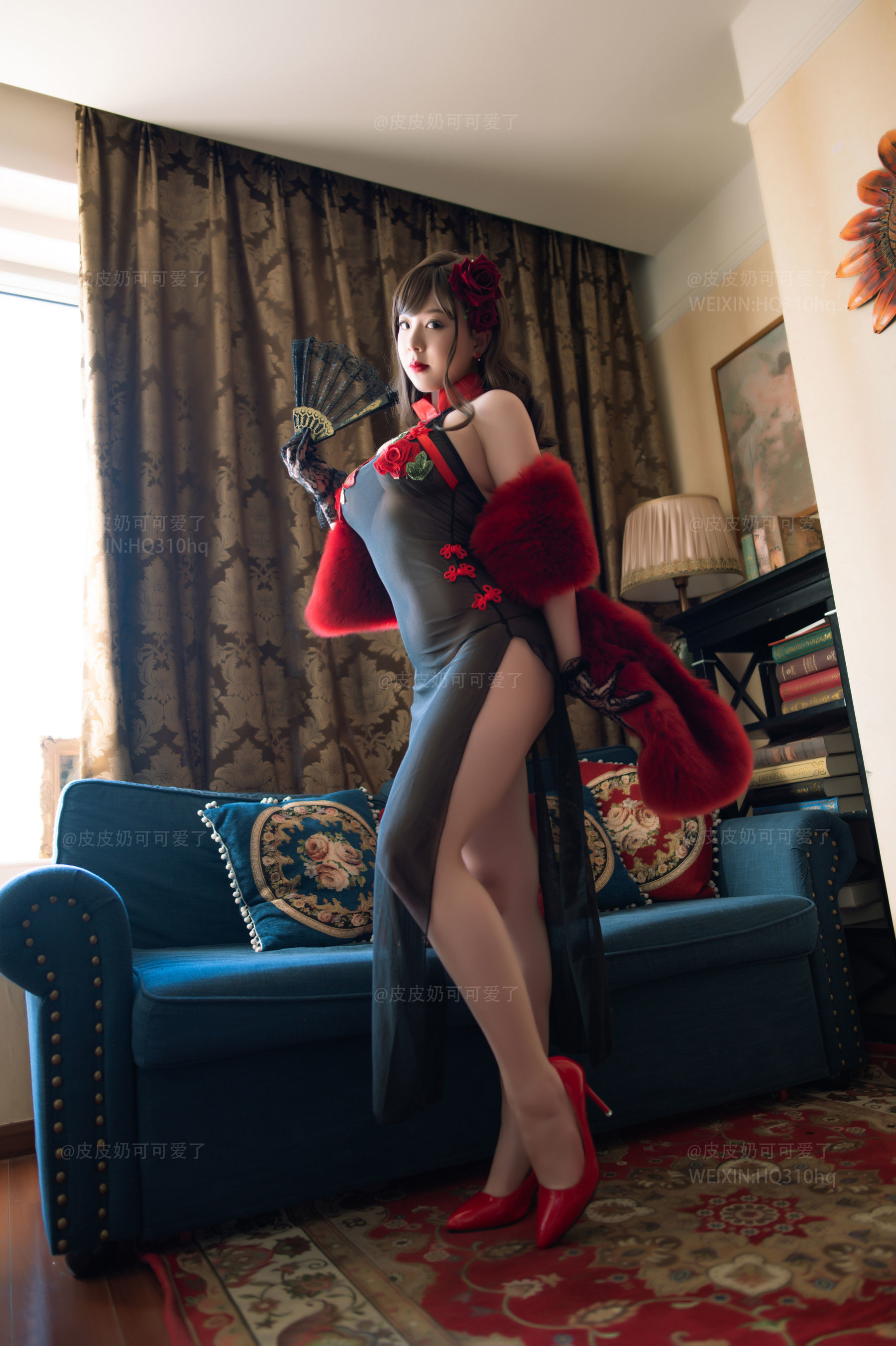 皮皮奶可可爱了啦 玫瑰 Cosplay-第43张