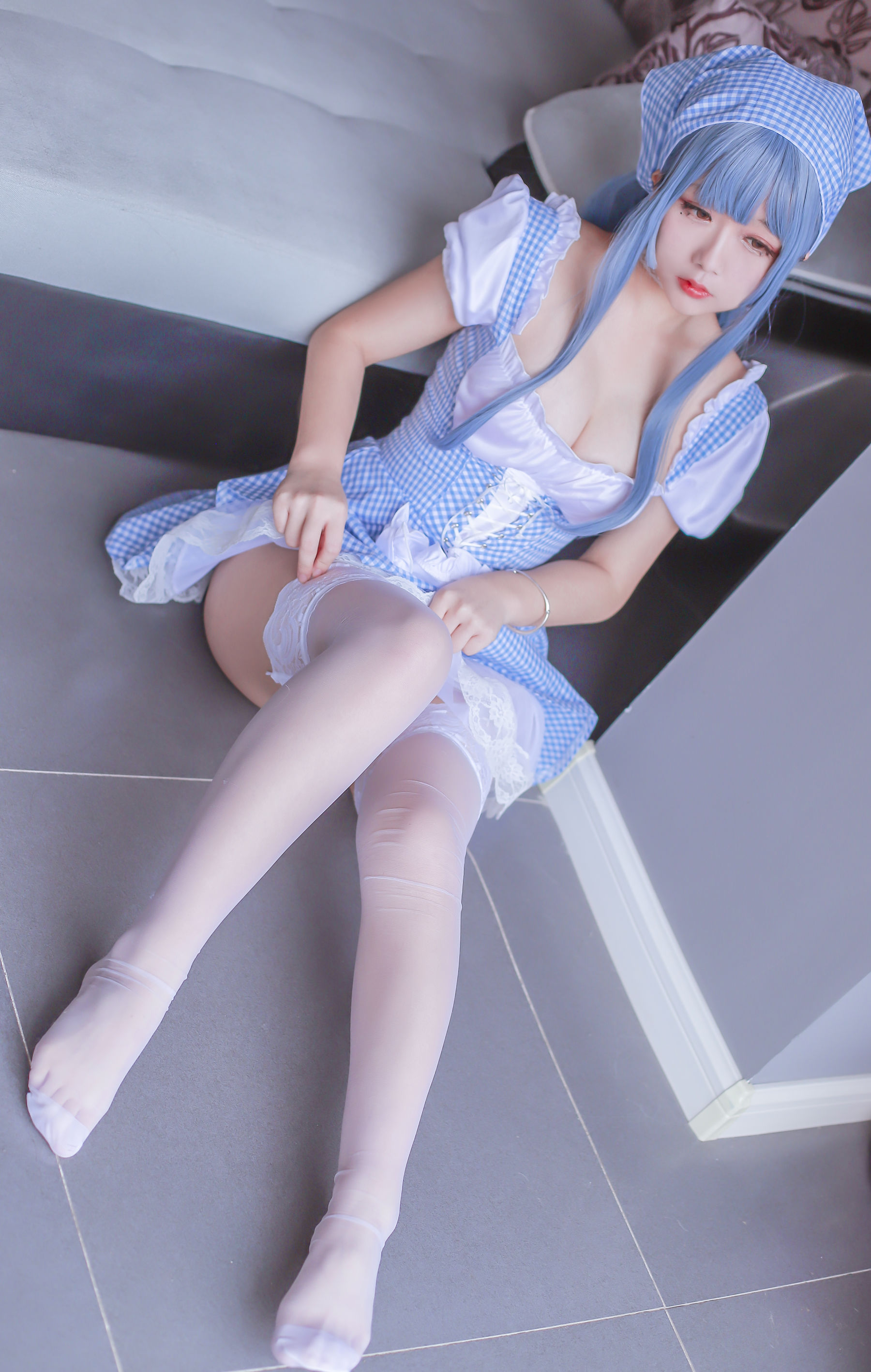 Cosplay日奈娇 蓝色女仆 Cosplay-第6张