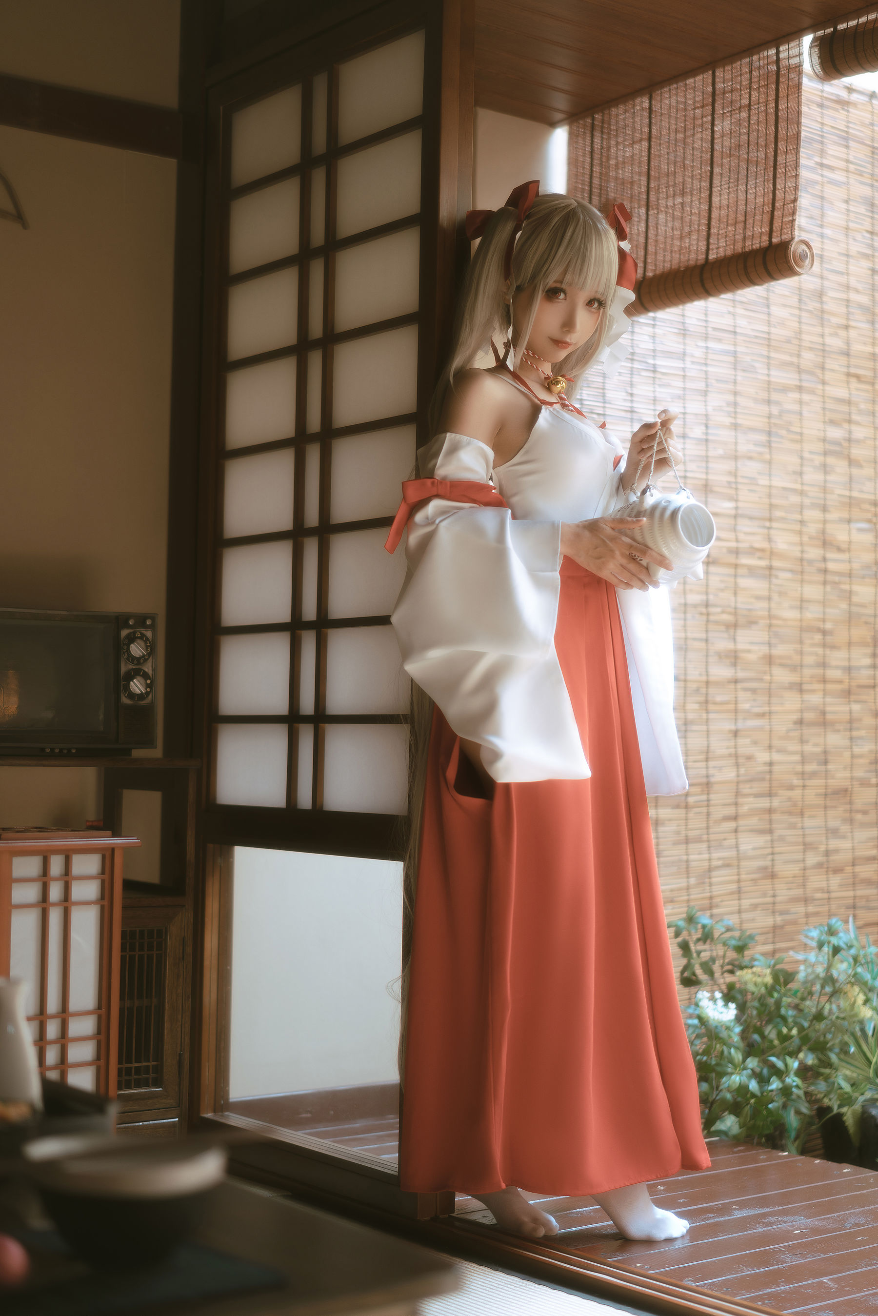 动漫博主蠢沫沫 – 可畏巫女 Cosplay-第4张