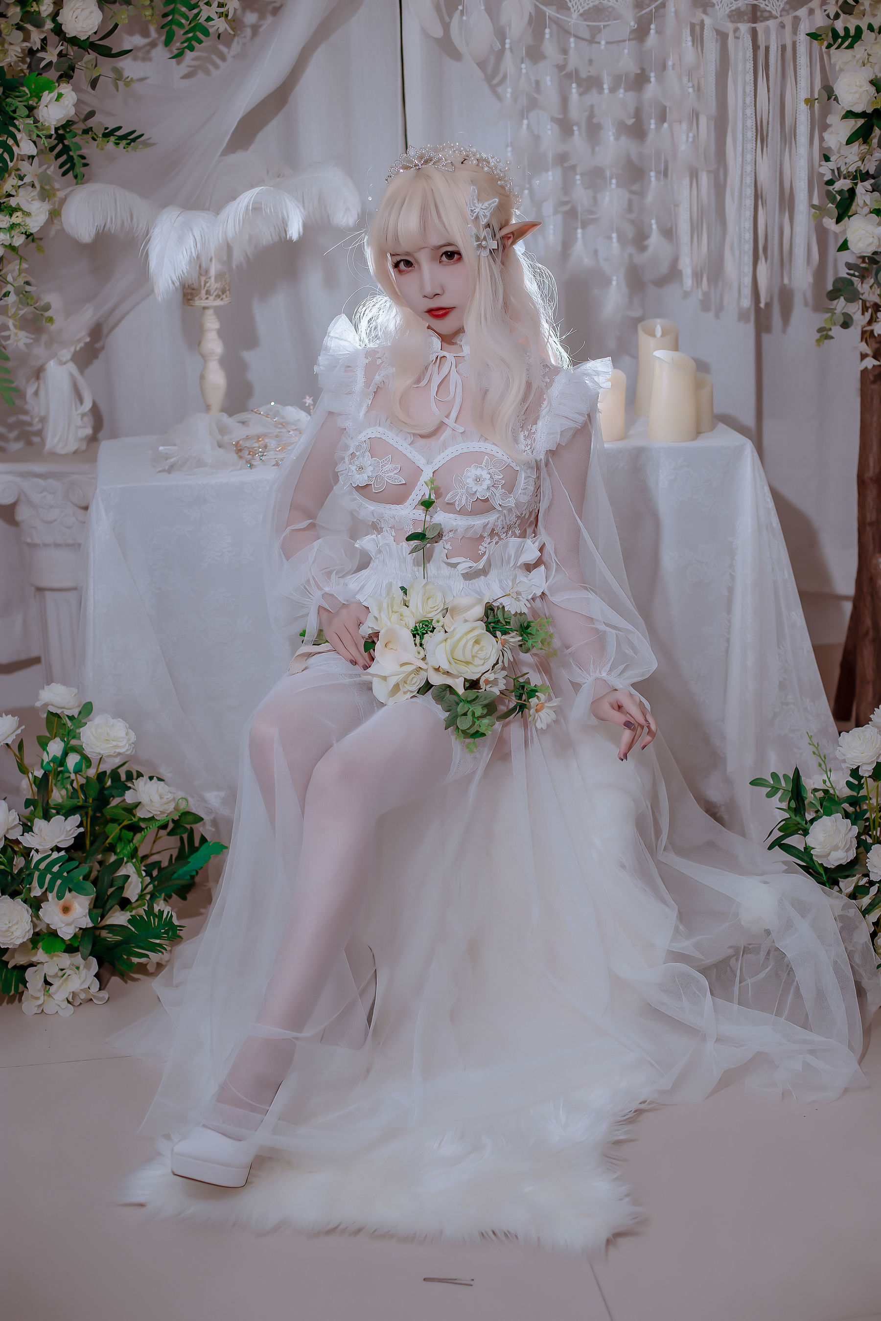 人气Coser二佐Nisa – 精灵公主 Cosplay-第2张