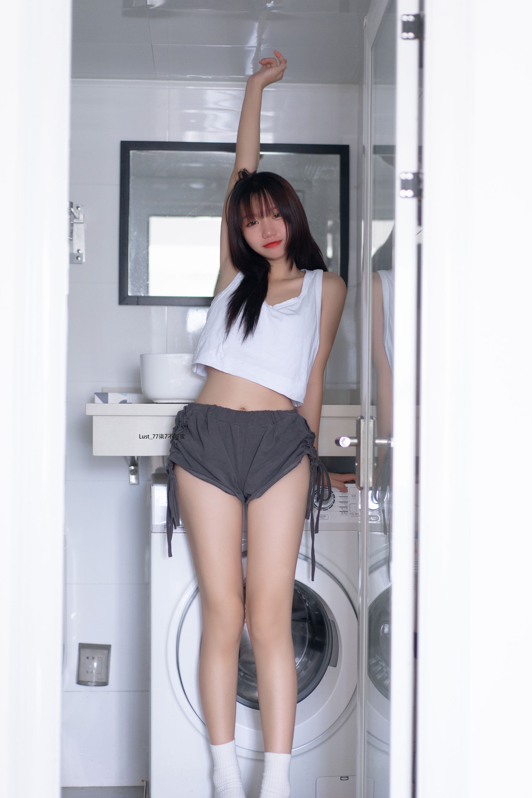 动漫博主柒柒要乖哦 – 初恋背心 Cosplay-第107张