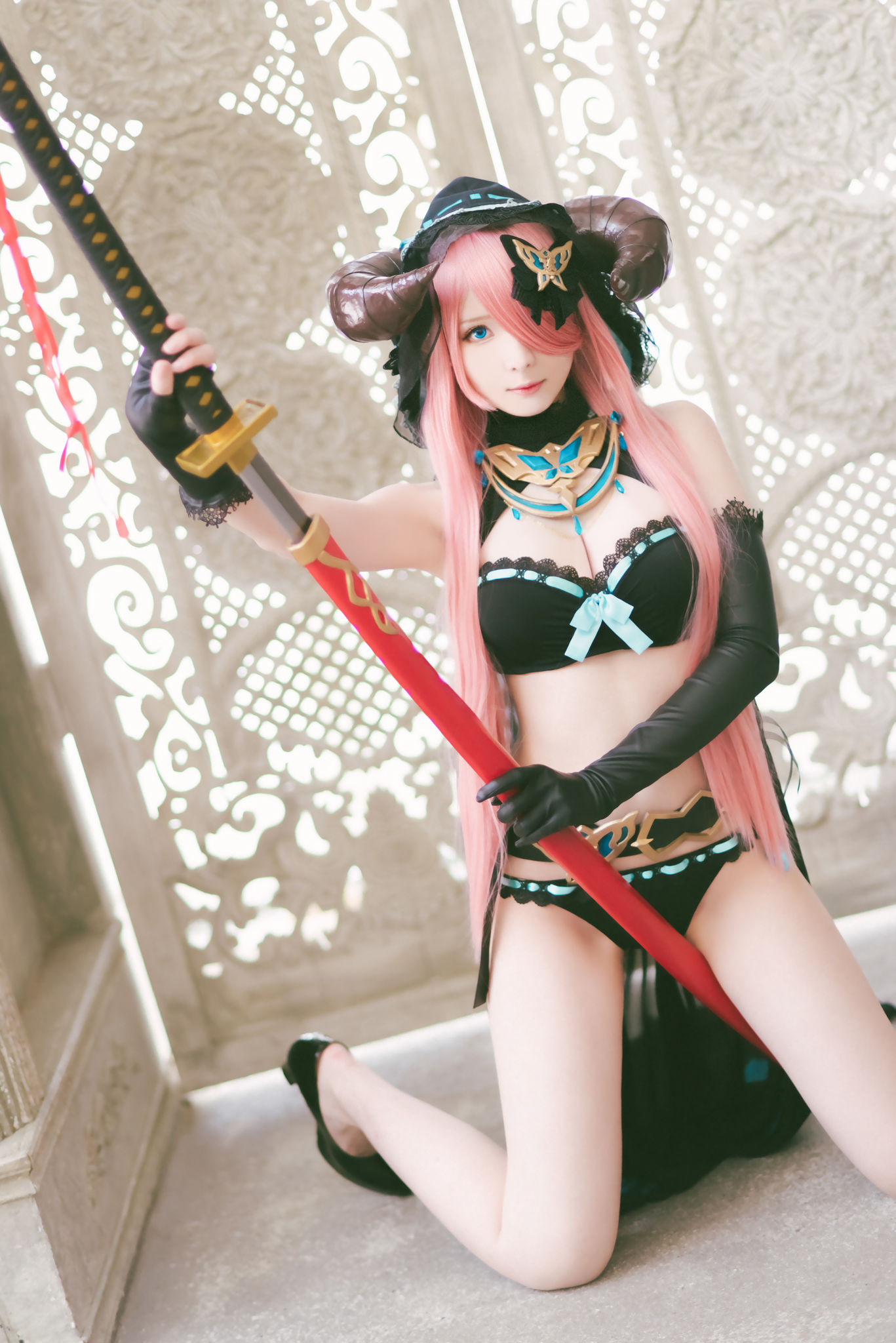 微博妹纸霜月shimo – 碧蓝幻想 娜尔梅亚 Cosplay-第34张