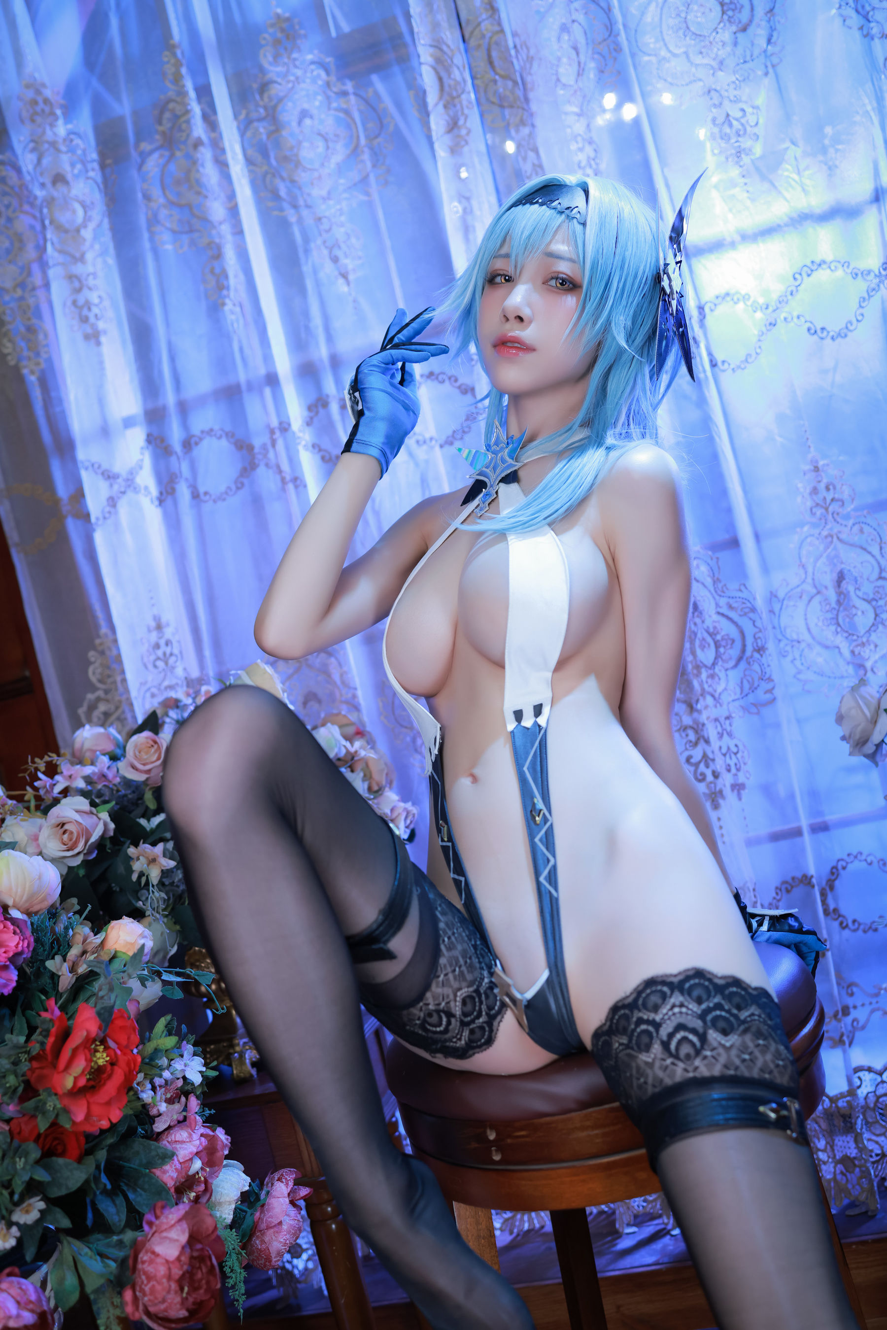 动漫博主水淼aqua – 原神优菈 内衣 Cosplay-第27张