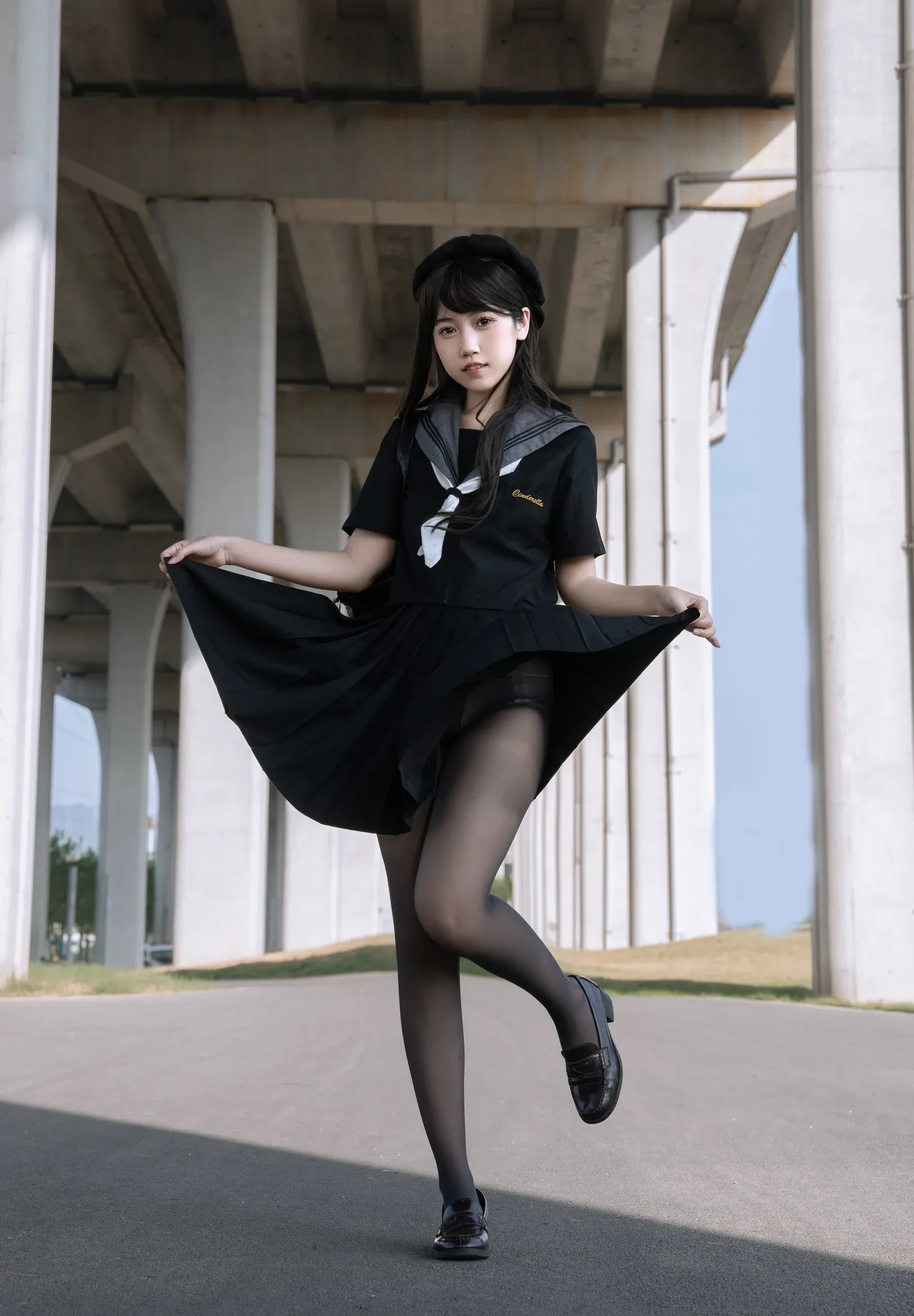 不呆猫 – 放课后野外JK Cosplay-第66张
