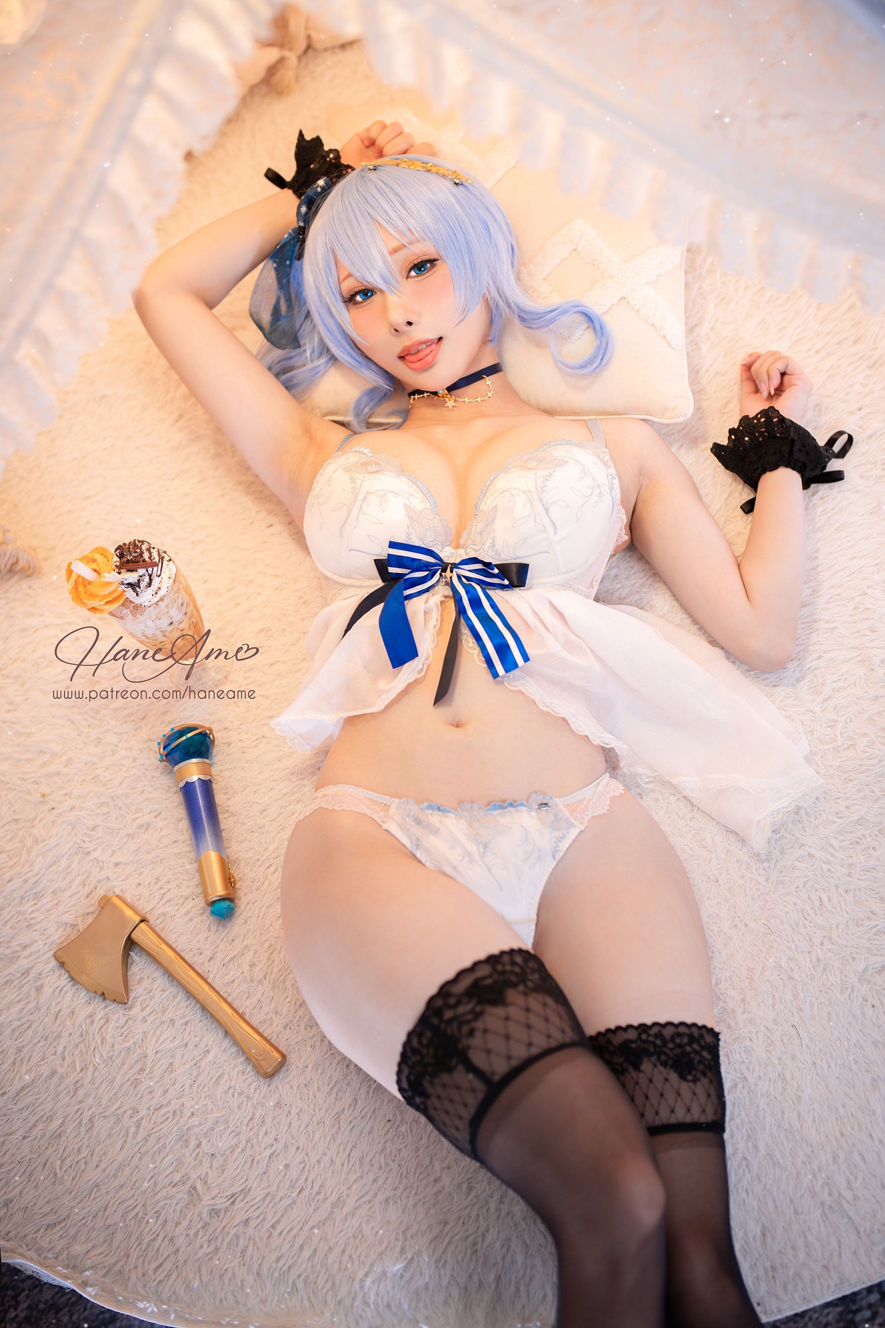 Hane Ame 雨波写真 – Hololive Suise 星街彗星 Cosplay-第8张