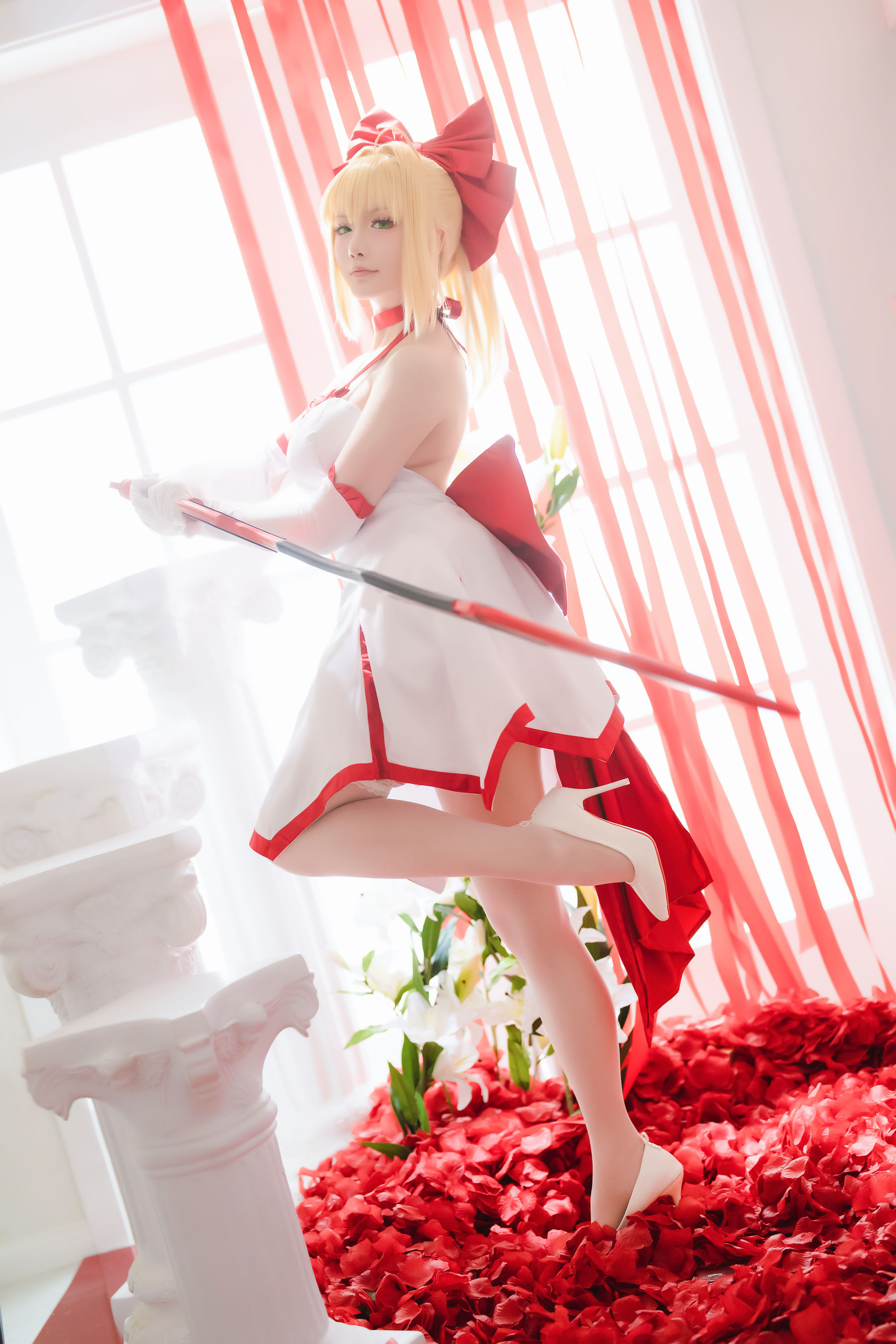 Coser小姐姐星之迟迟 – Fate 尼禄 Cosplay-第22张