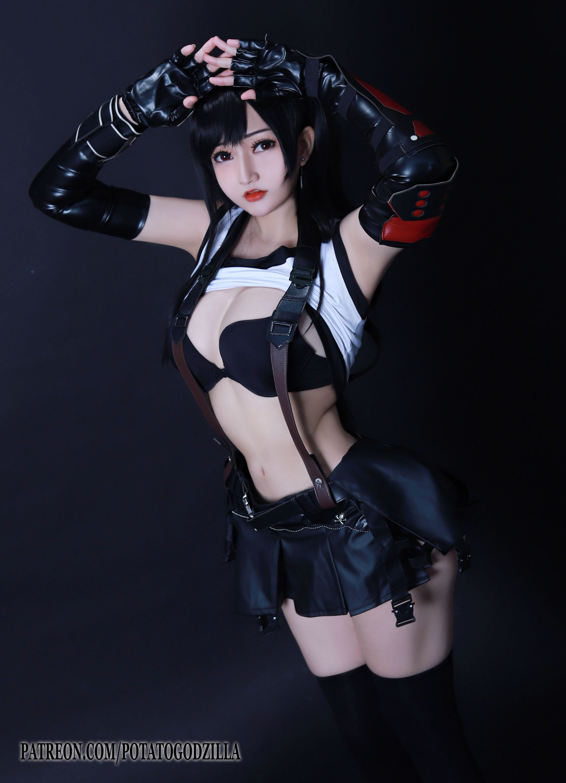 Coser小姐姐Potato Godzilla – Tifa Cosplay-第2张
