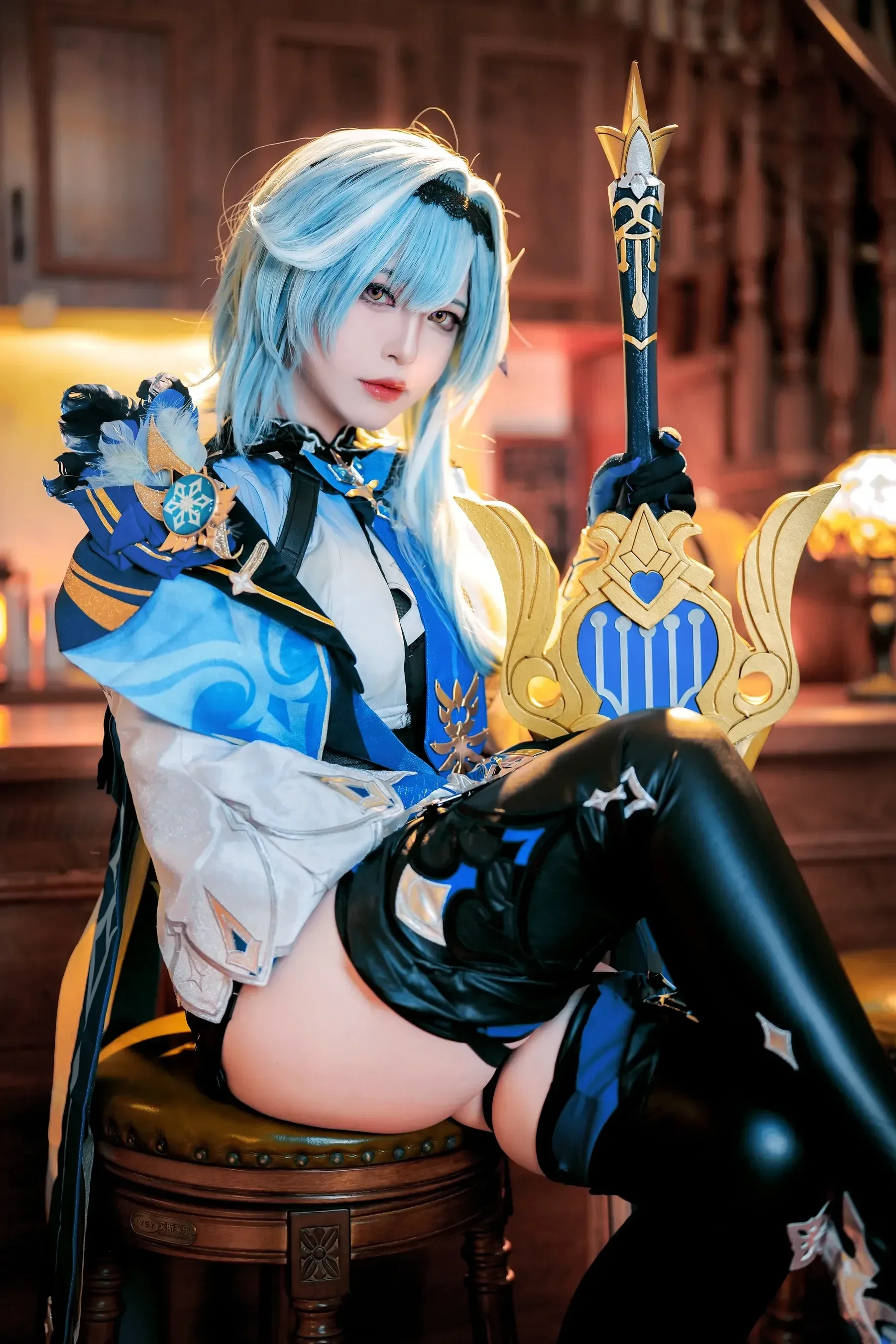 半半子 – 原神优菈 Cosplay-第49张