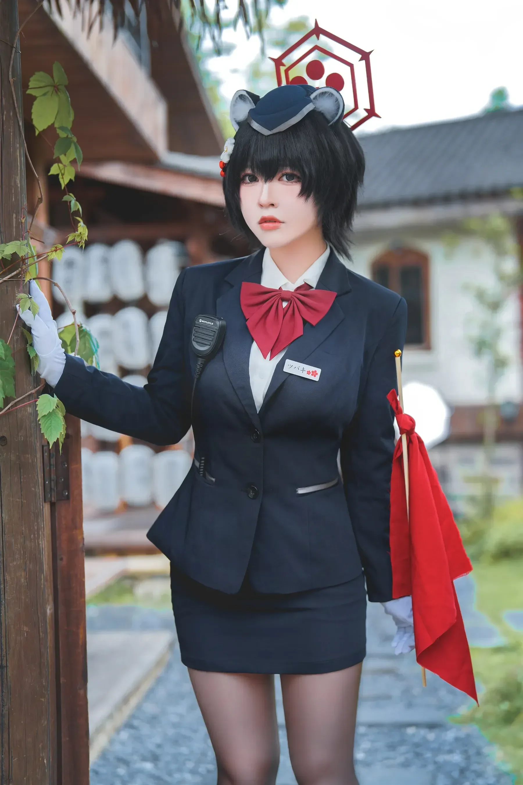 半半子 – ガイド春日ツバキ Cosplay-第13张