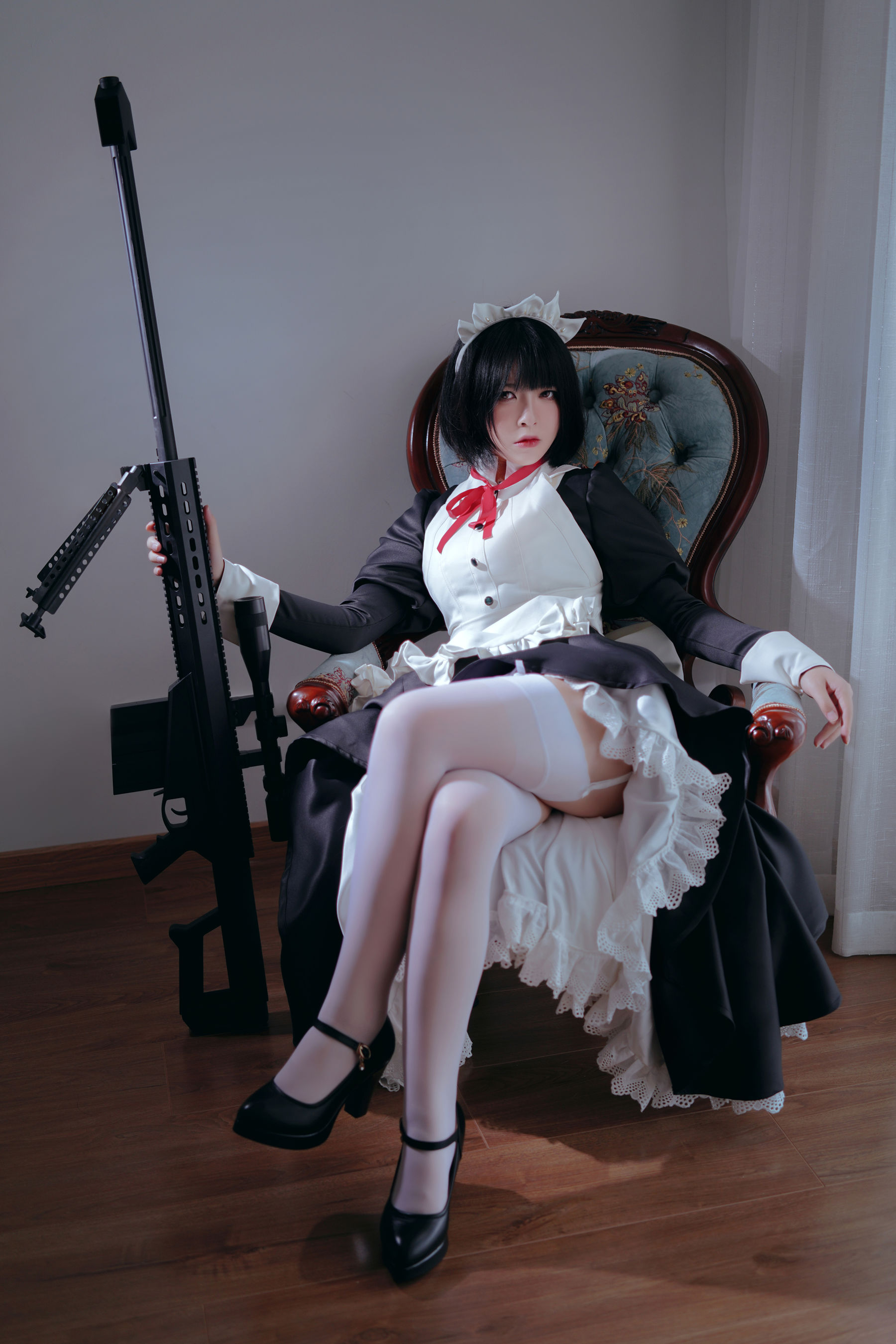半半子 嫌パン メイド Cosplay-第51张