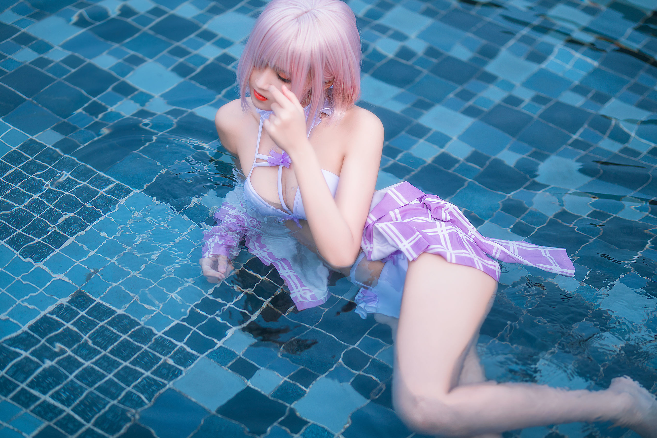 微博妹子三度_69 玛修泳装 Cosplay-第34张