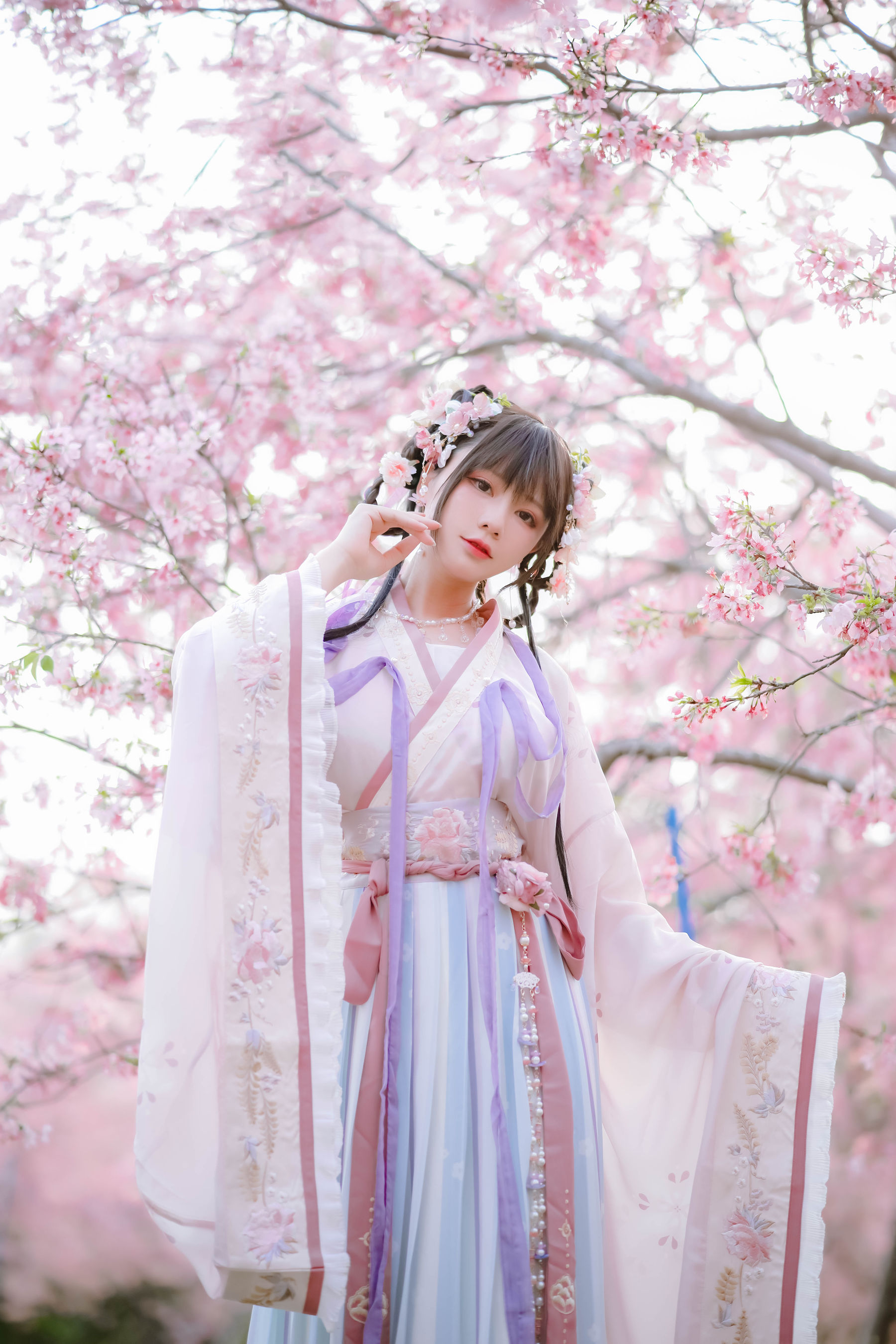 萌妹子Nyako喵子 – 樱花汉服 花神祈愿 Cosplay-第38张