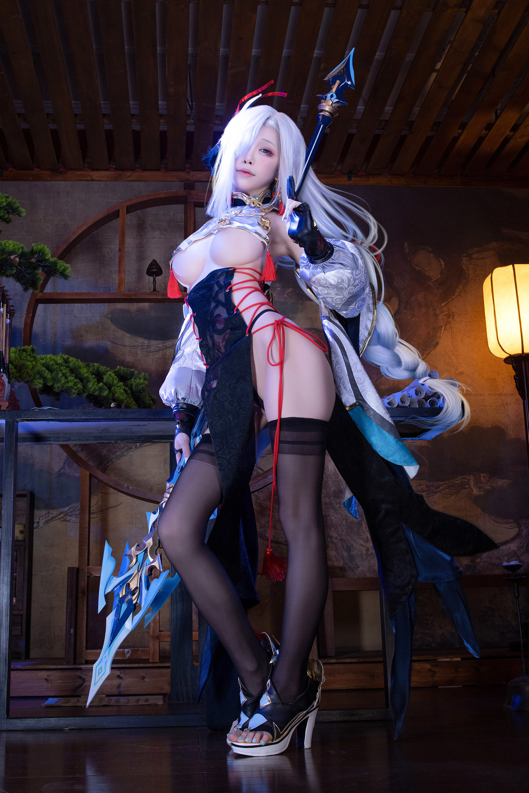动漫博主水淼aqua – 原神 申鹤旗袍 Cosplay-第88张
