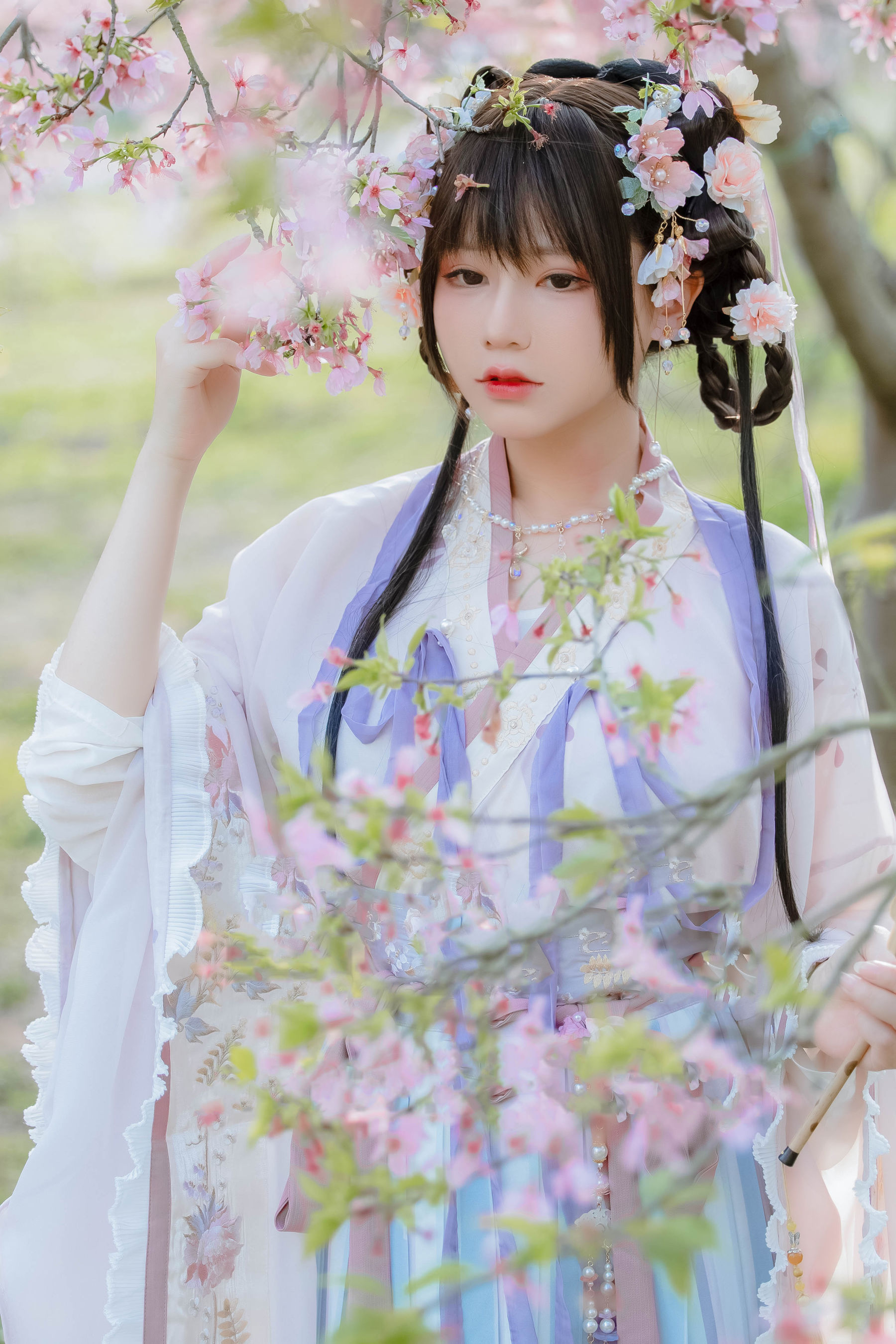萌妹子Nyako喵子 – 樱花汉服 花神祈愿 Cosplay-第43张