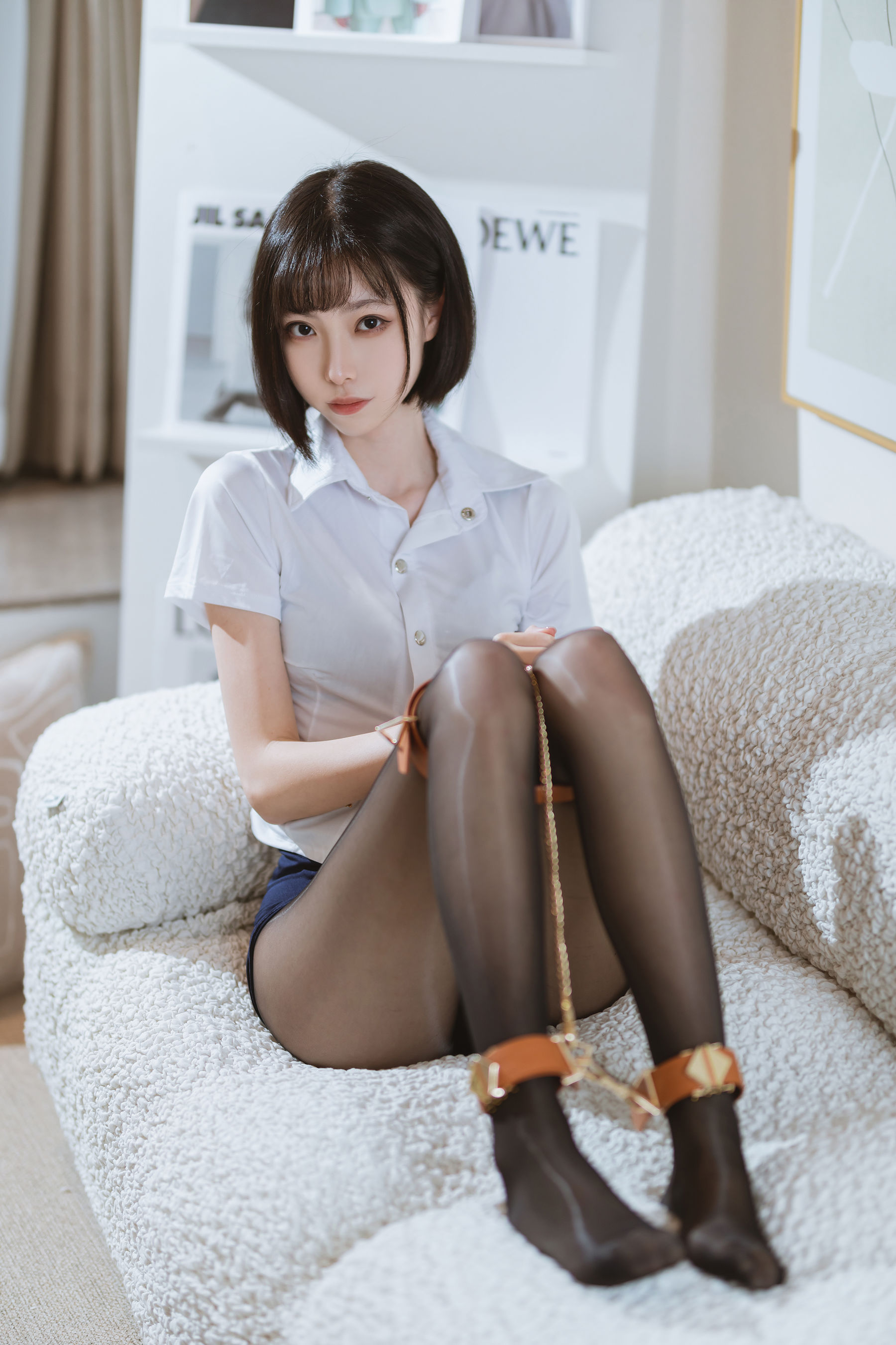 许岚(叁月life) – 束缚黑丝 Cosplay-第30张
