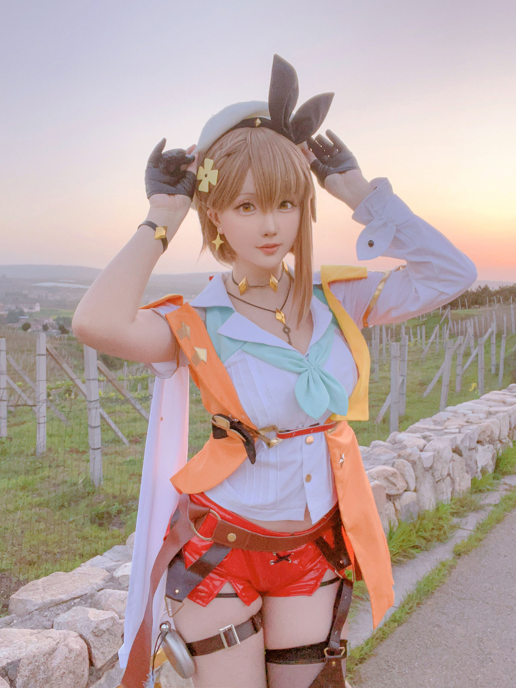 Coser小姐姐星之迟迟 – 莱莎的炼金工坊 Cosplay-第4张