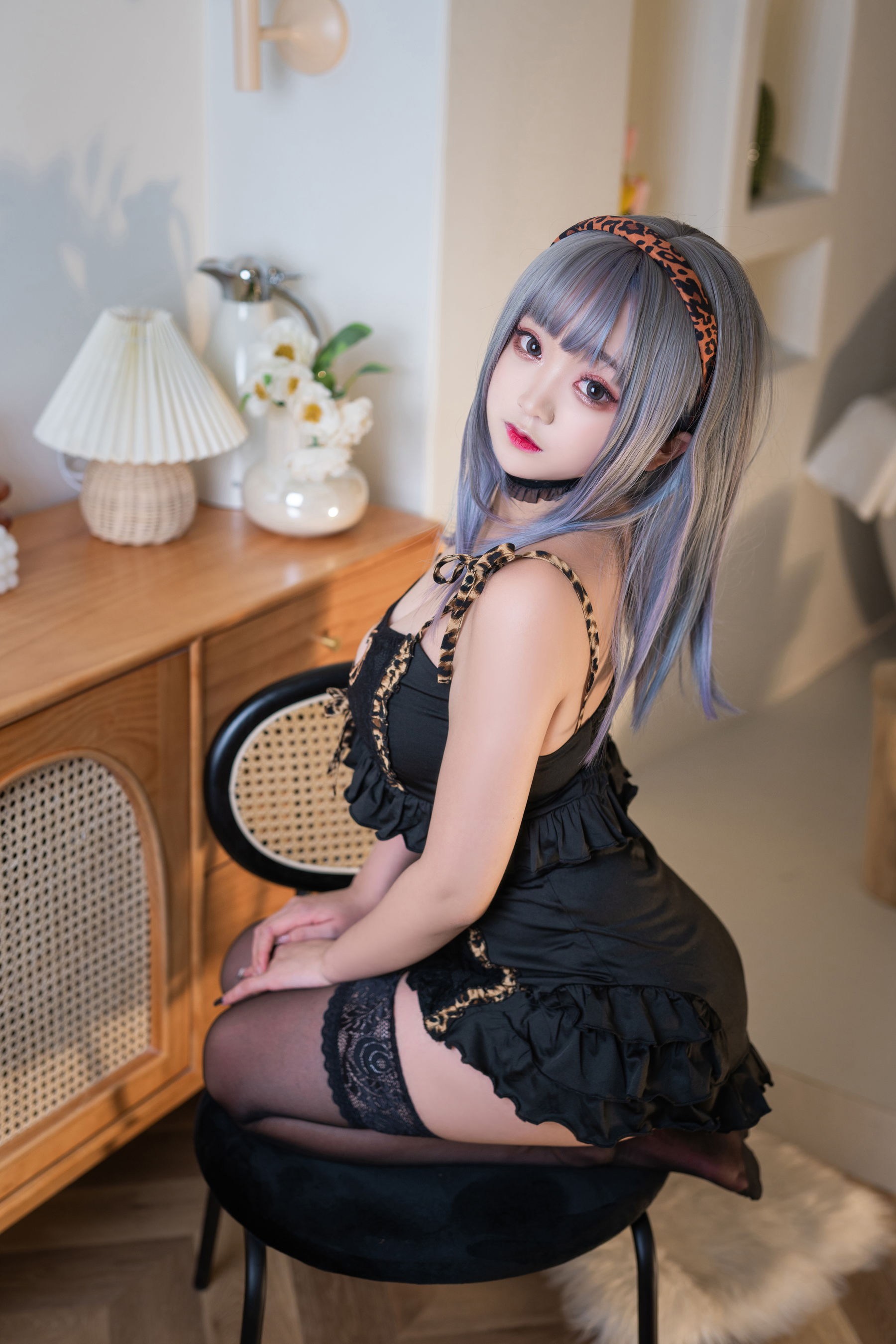 动漫博主恩田直幸 – 连体小豹纹 Cosplay-第25张