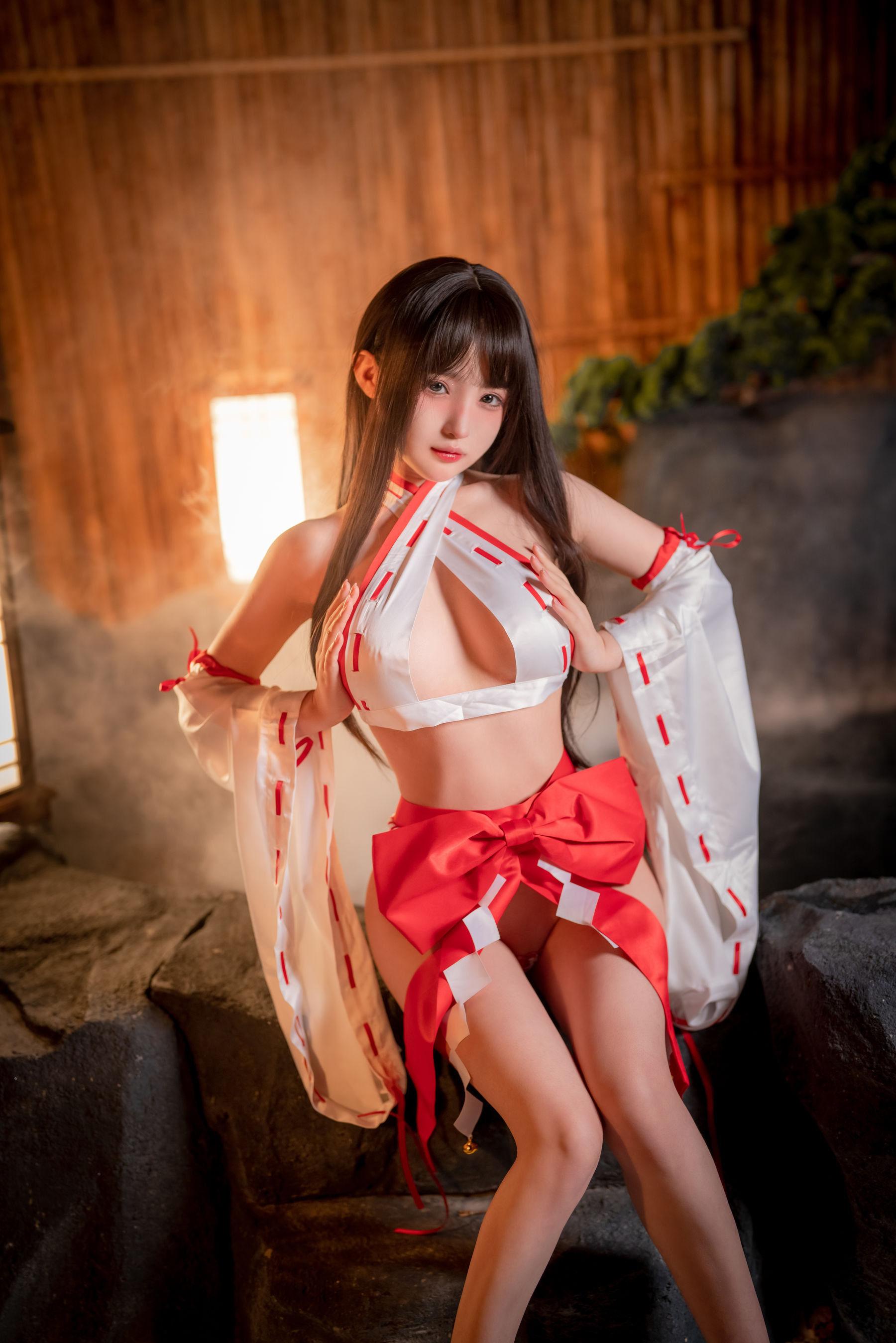 桜井宁宁 – 纯洁巫女 Cosplay-第13张