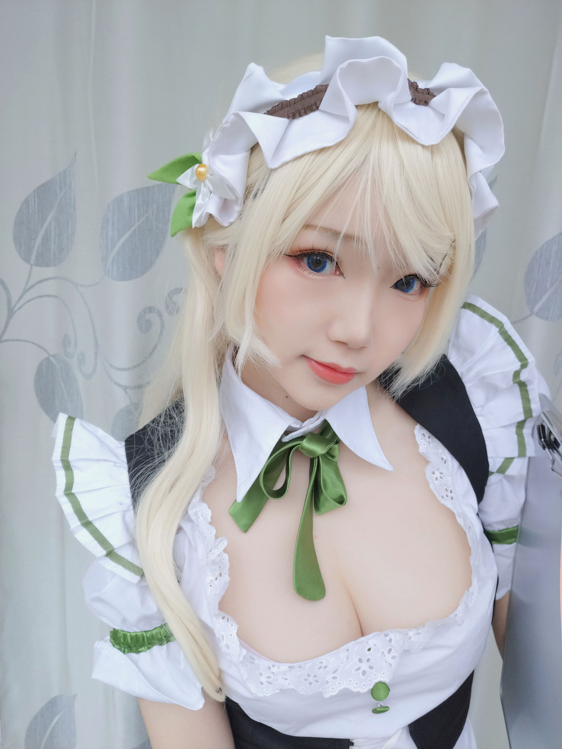 动漫博主雪晴Astra – 女仆 Cosplay-第3张