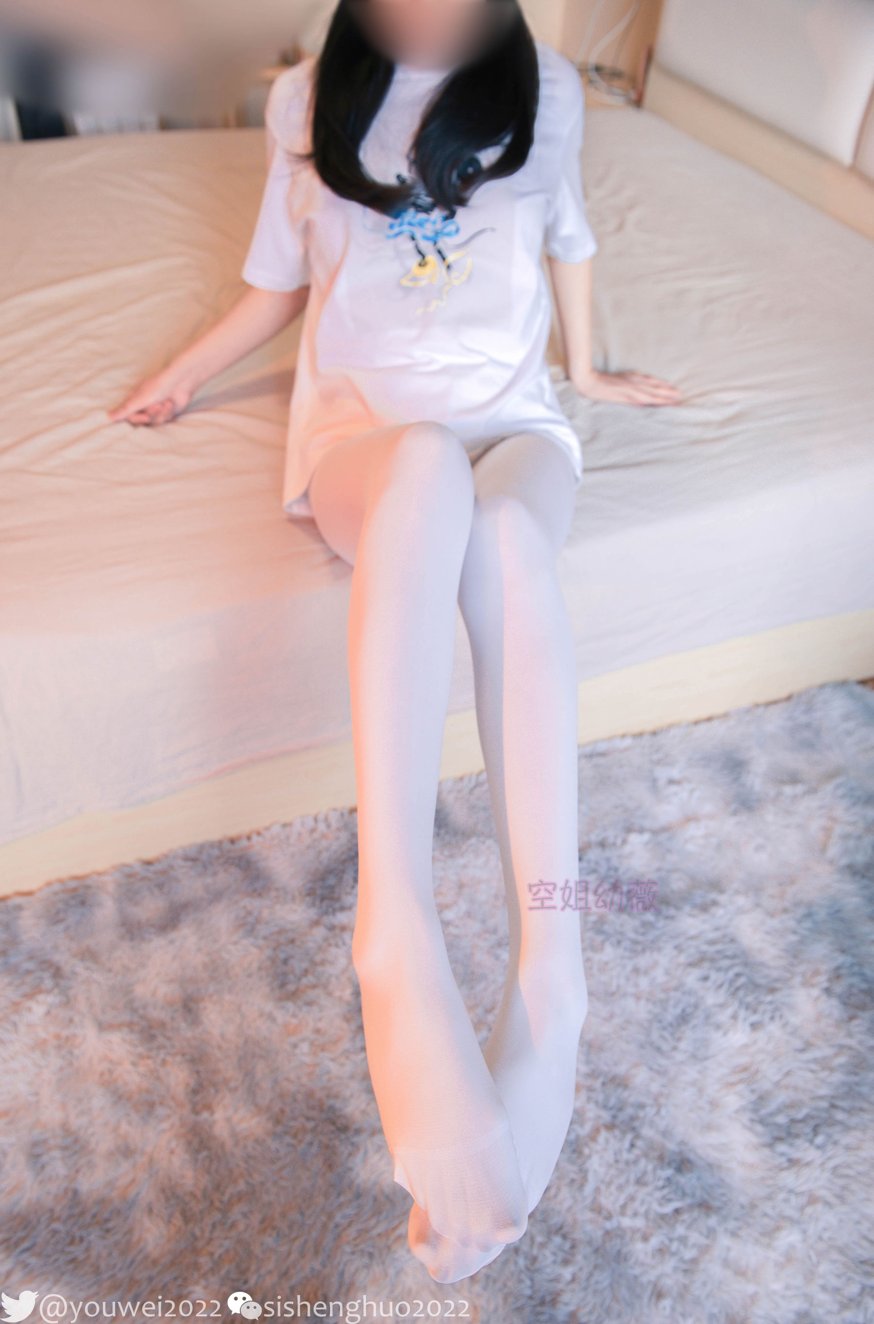 空姐是幼薇儿呀 – 白丝真空 Cosplay-第44张