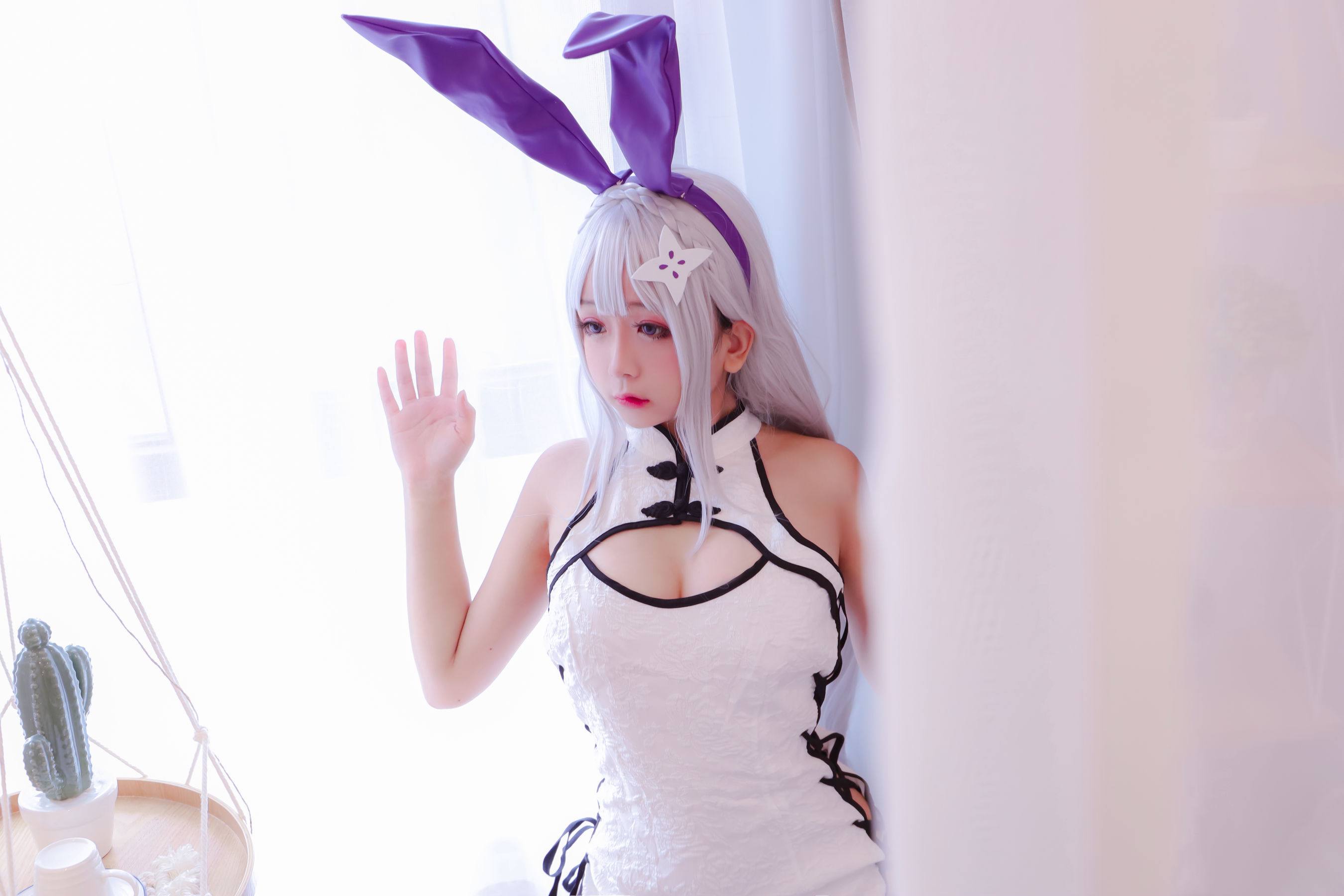 Cosplay日奈娇 白旗袍 Cosplay-第42张