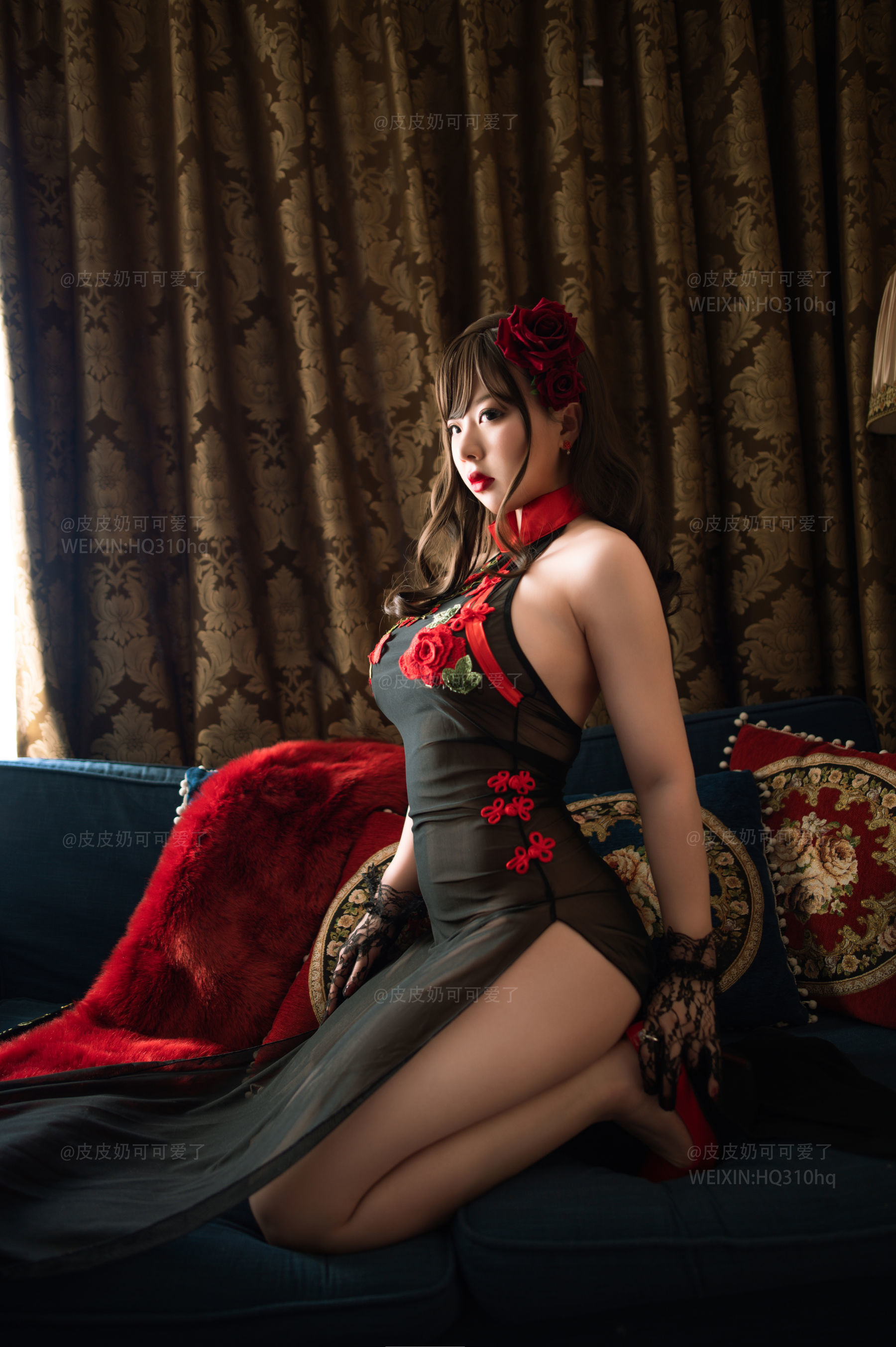 皮皮奶可可爱了啦 玫瑰 Cosplay-第22张