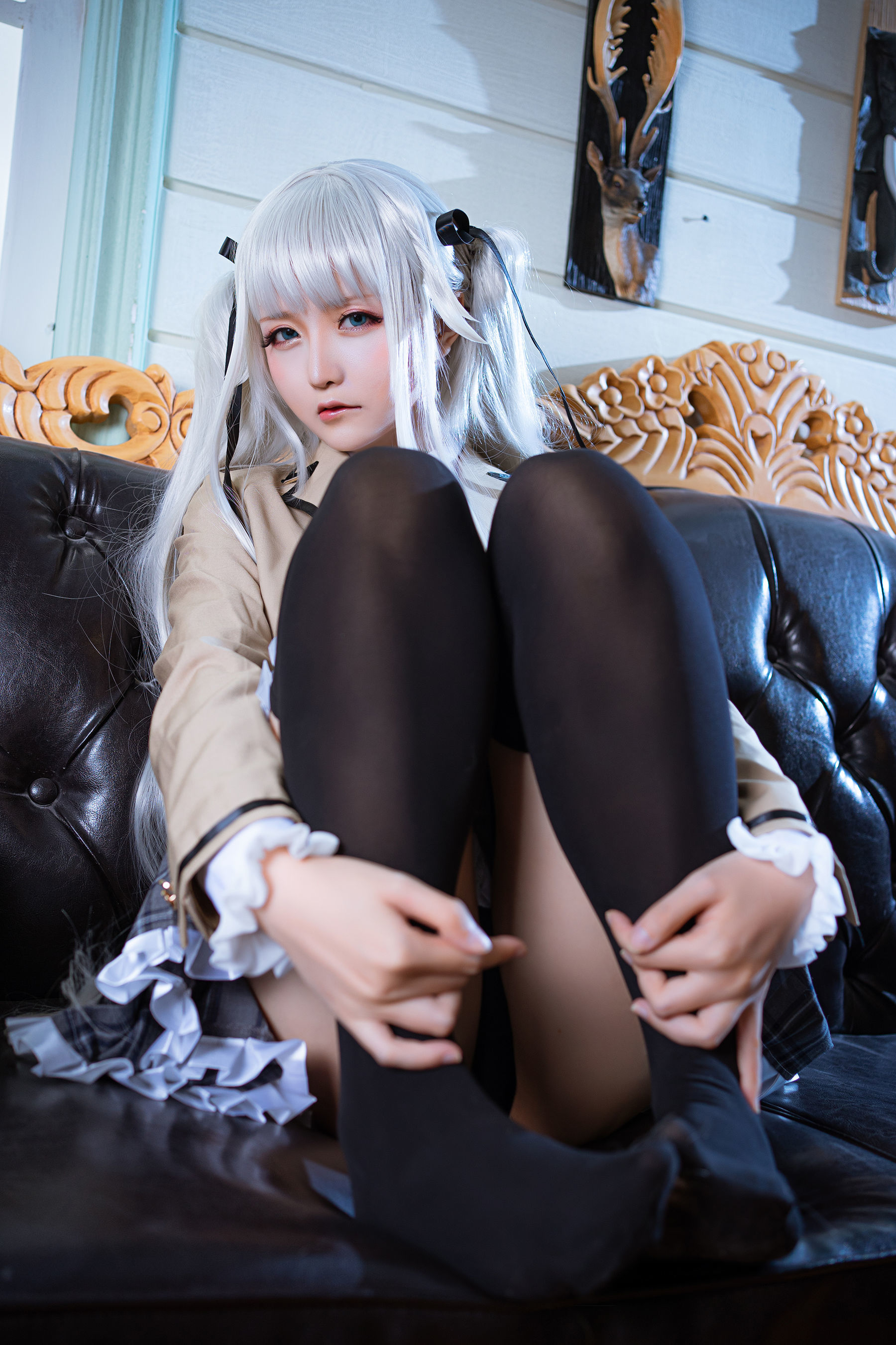 Coser小姐姐星之迟迟 – 篝之雾枝 JK Cosplay-第1张