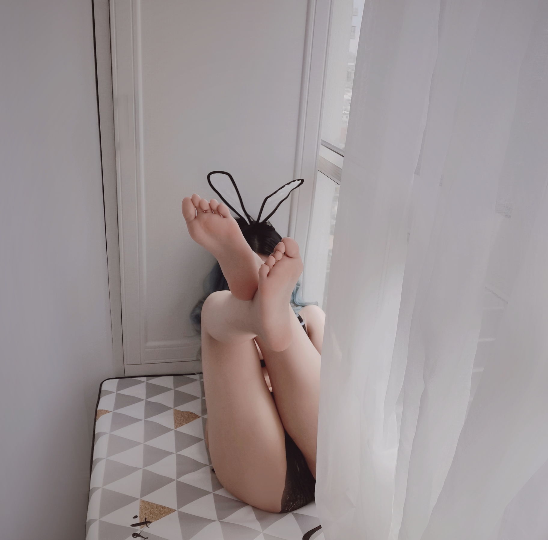 eloise软软 – 小粉盒黑兔子 Cosplay-第57张