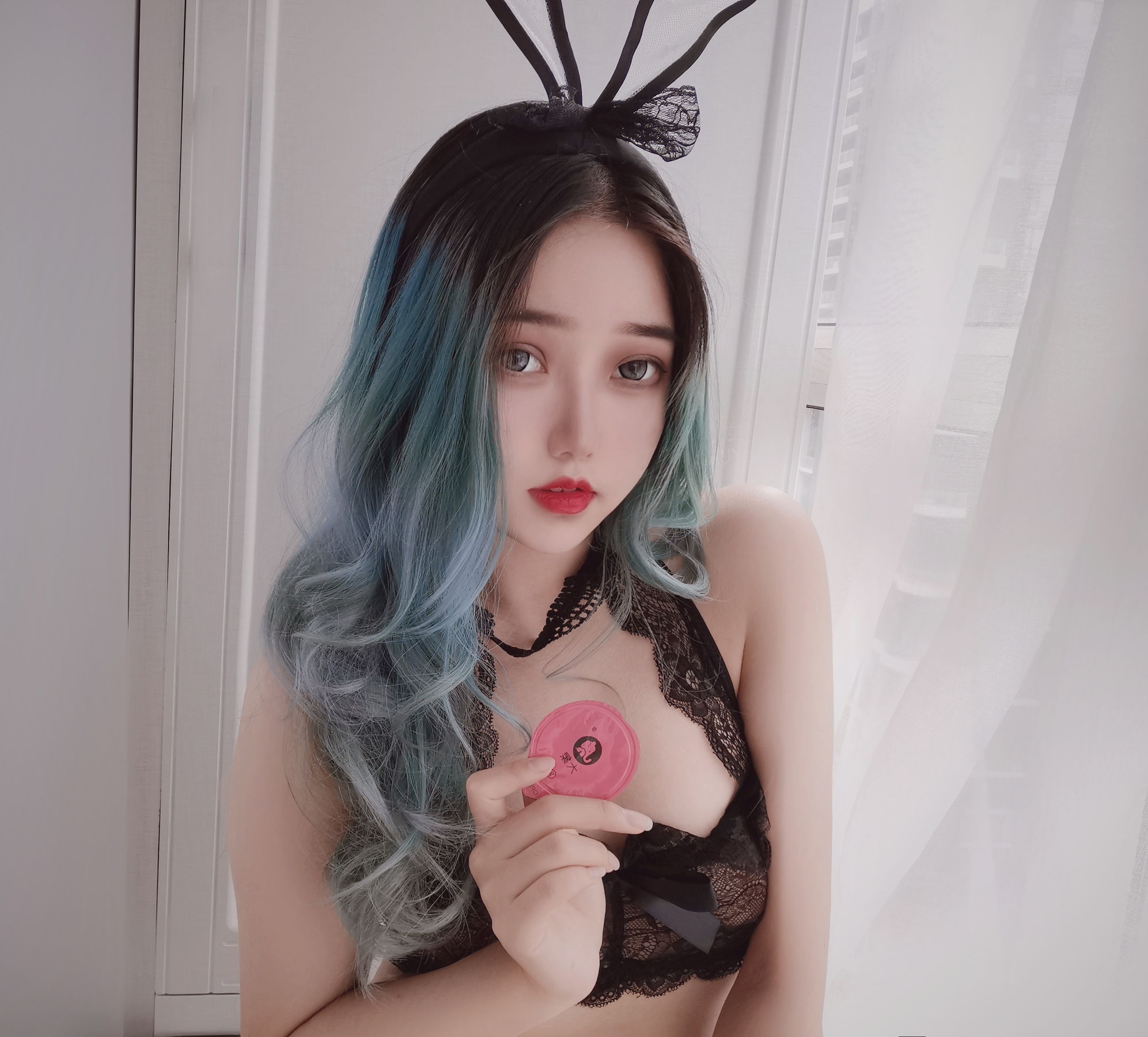 eloise软软 – 小粉盒黑兔子 Cosplay-第85张