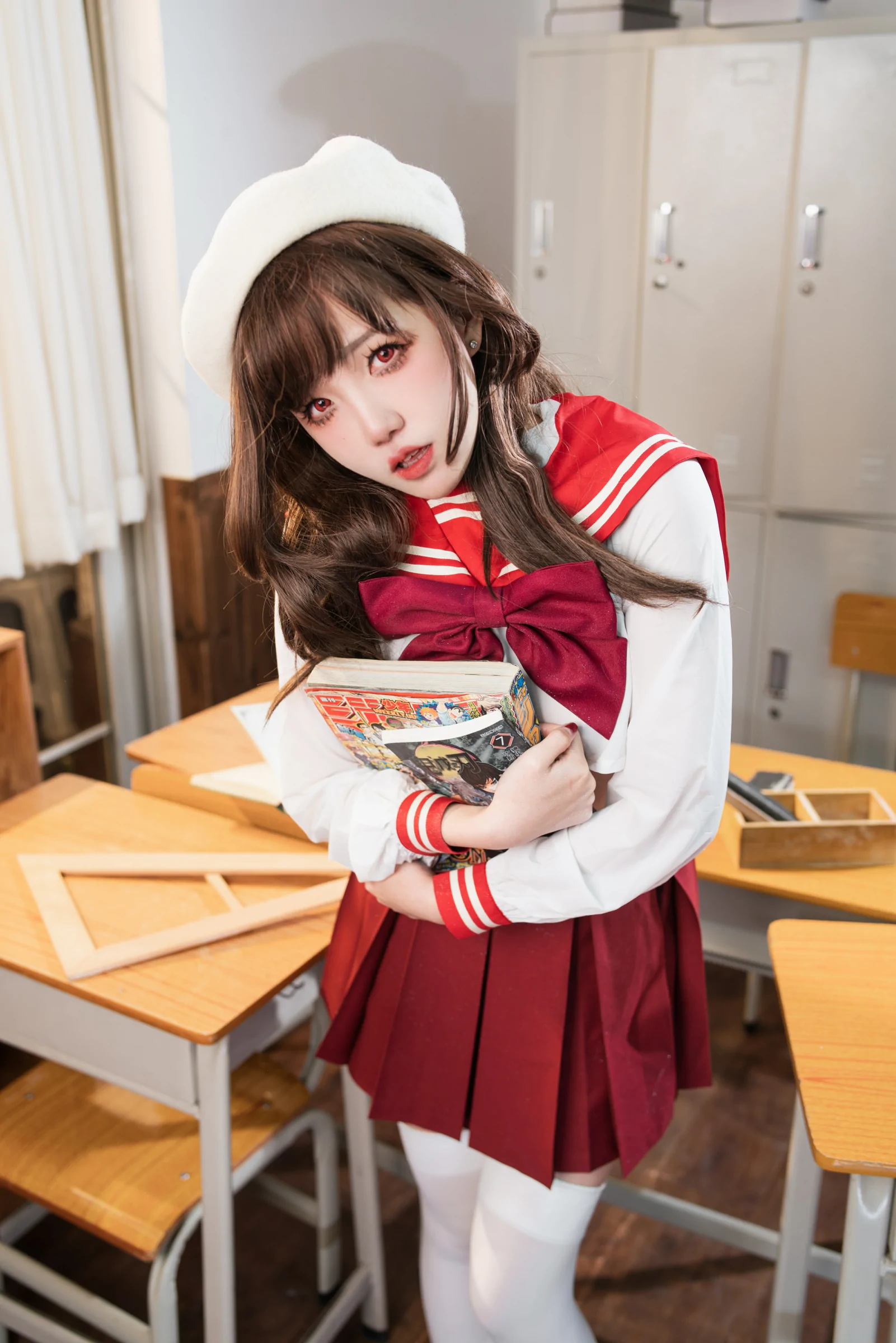 阿薰kaOri  白虎女高中生 Cosplay-第74张