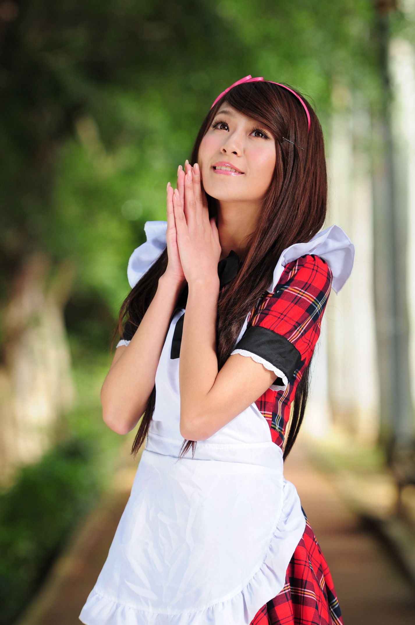 winnie小雪@庄温妮《校园长筒袜女仆美拍》 Cosplay-第23张
