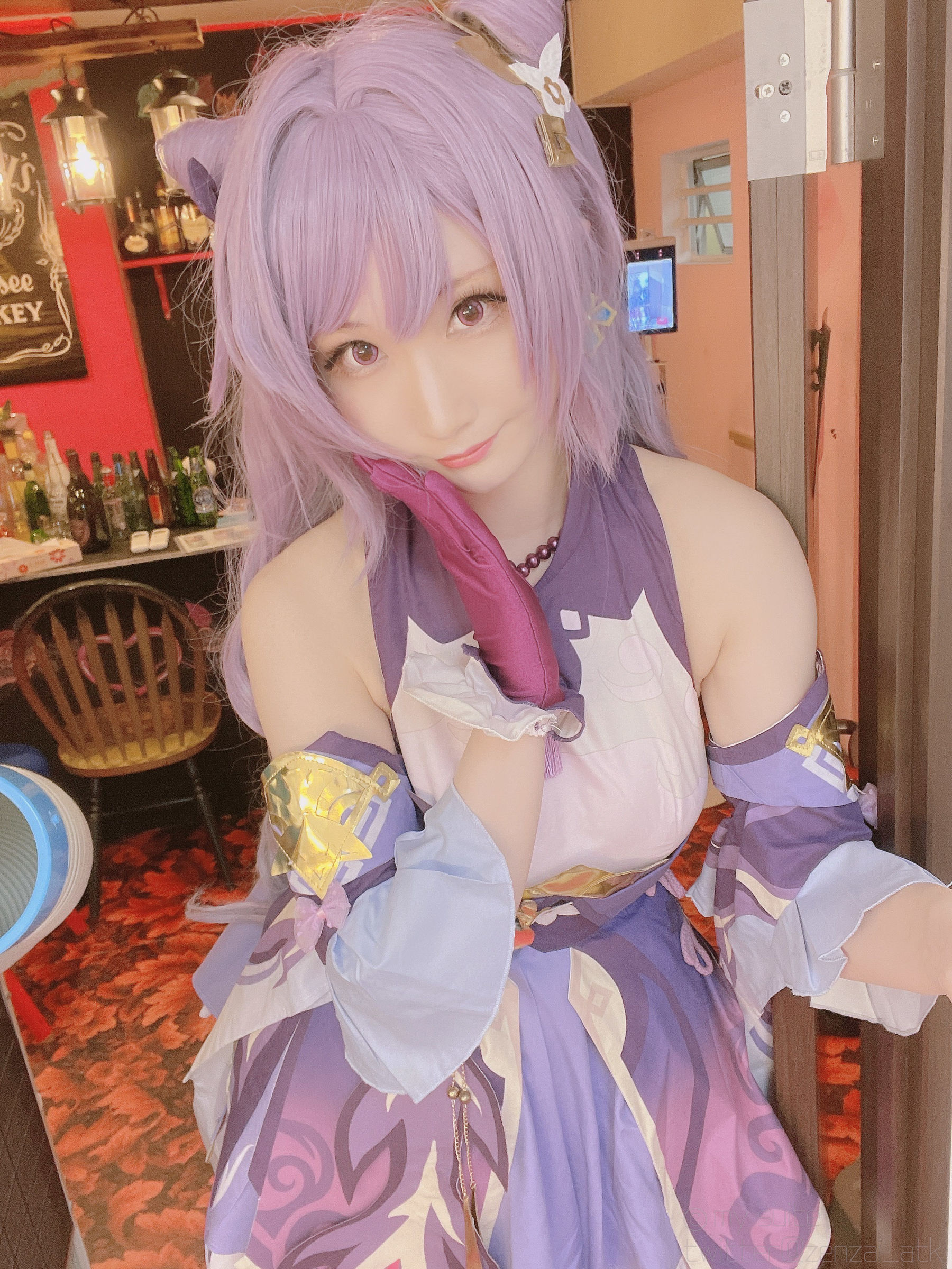 (Cosplay)[my suite] Atsuki あつき – Keqing 刻晴 (Genshin Impact) Cosplay-第23张