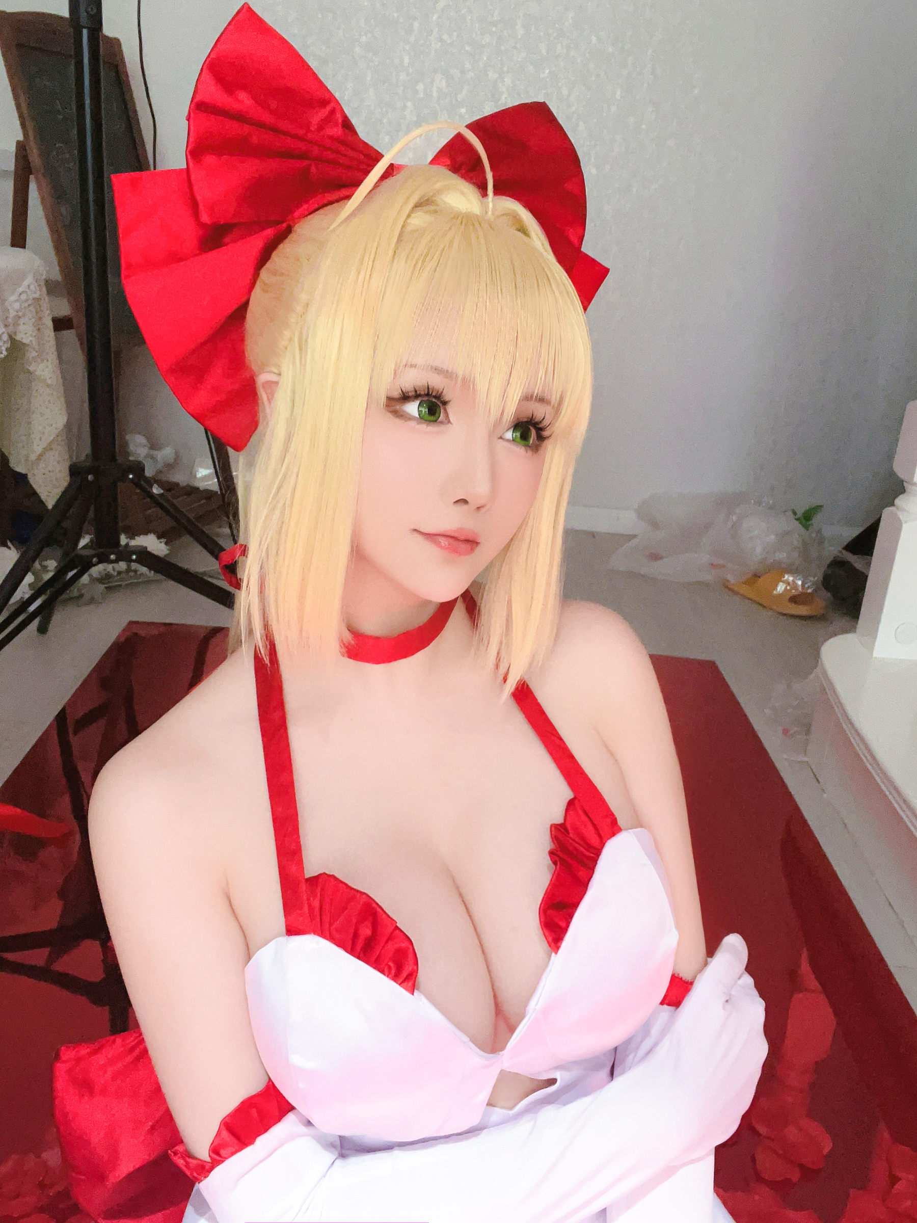 Coser小姐姐星之迟迟 – Fate 尼禄 Cosplay-第37张