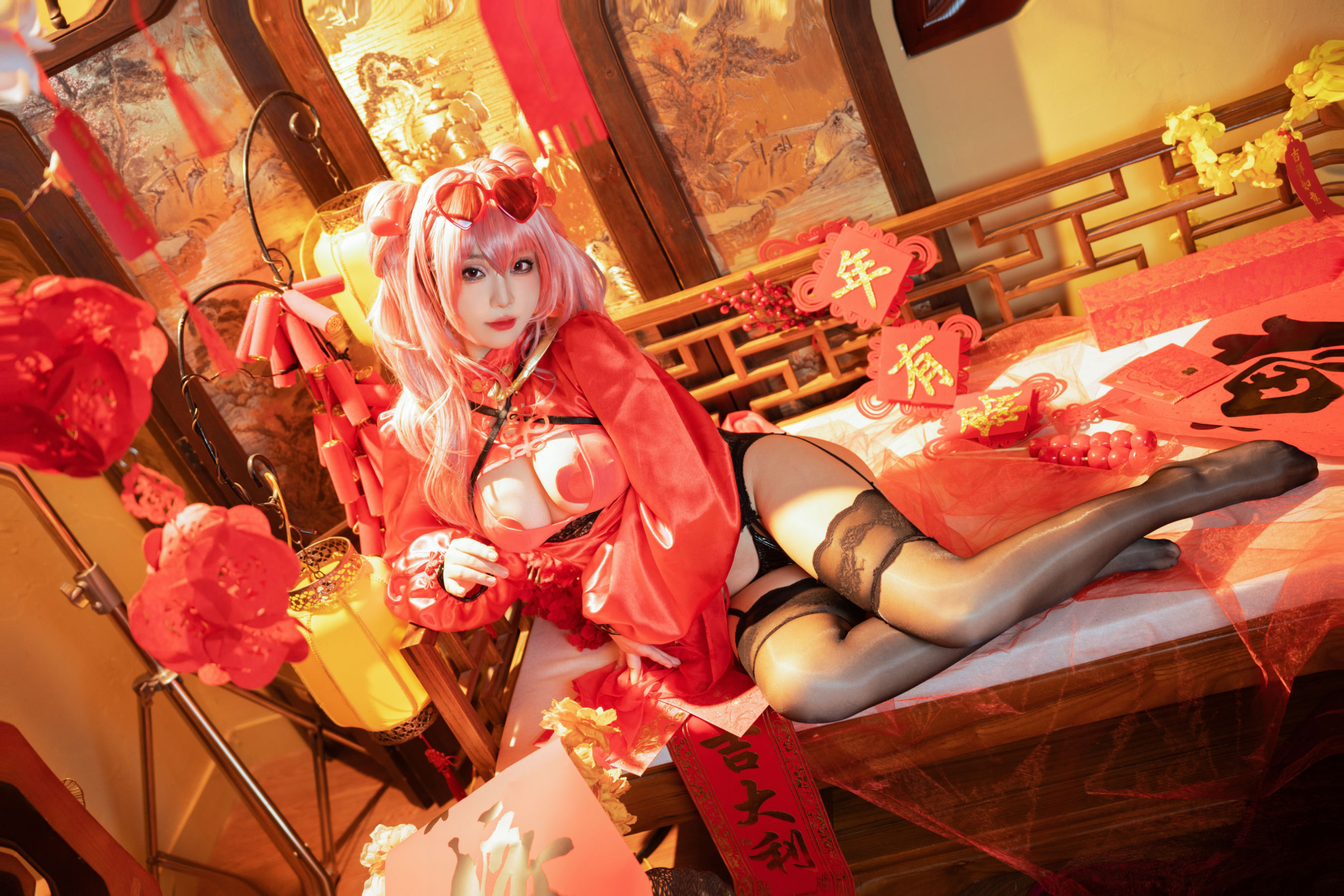 七七娜娜子 – 布莱默顿新春旗袍 Cosplay-第1张