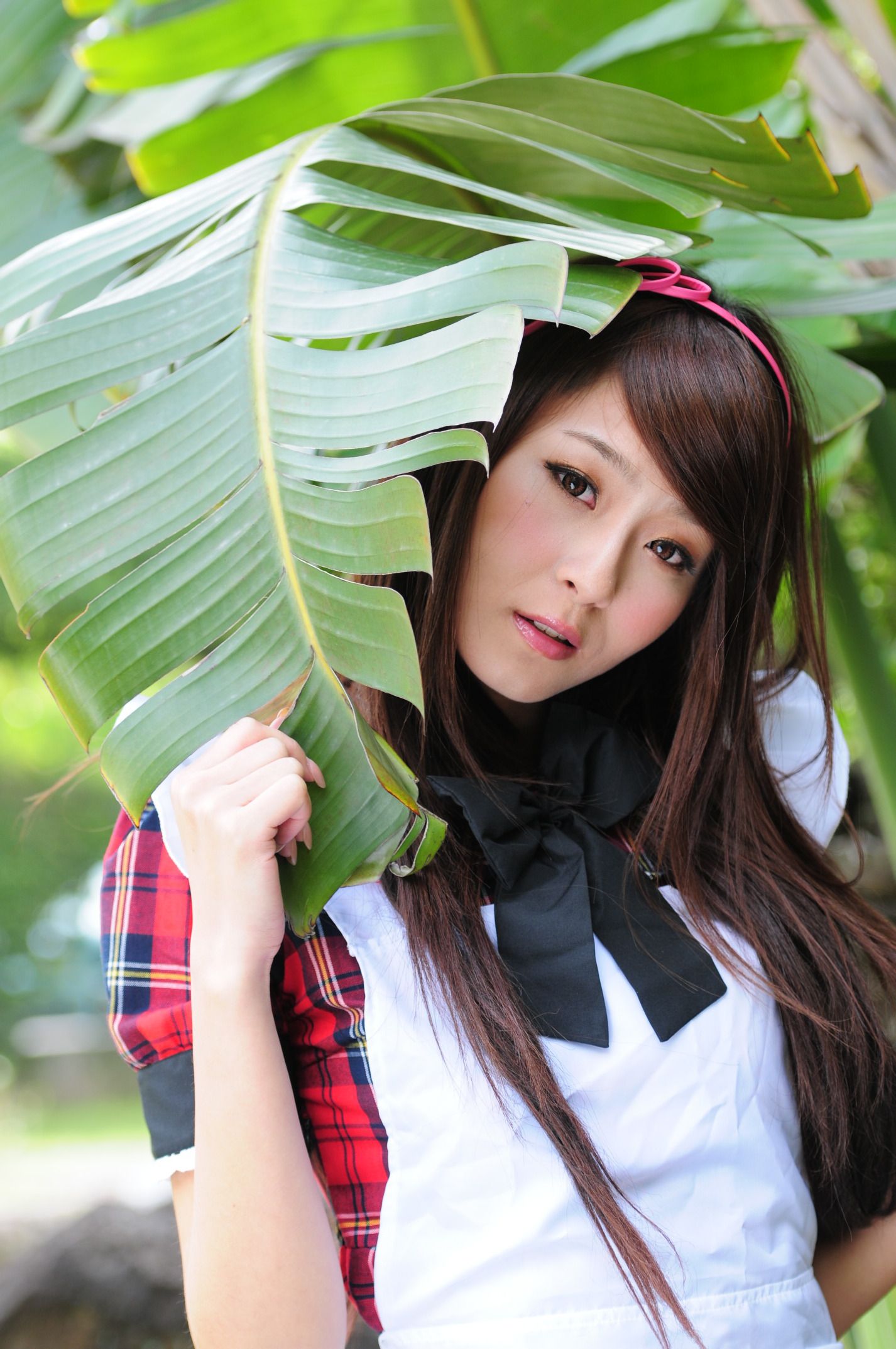 winnie小雪@庄温妮《校园长筒袜女仆美拍》 Cosplay-第41张