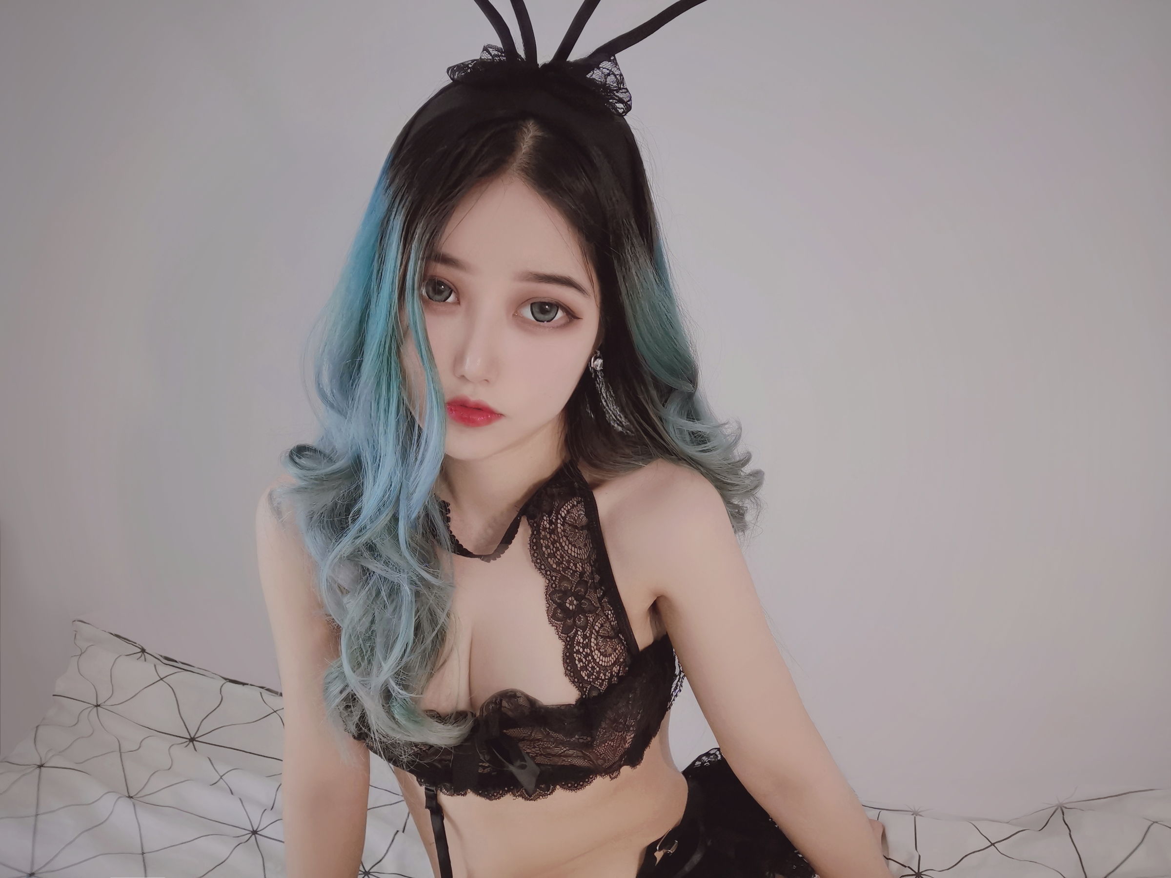 eloise软软 – 小粉盒黑兔子 Cosplay-第32张