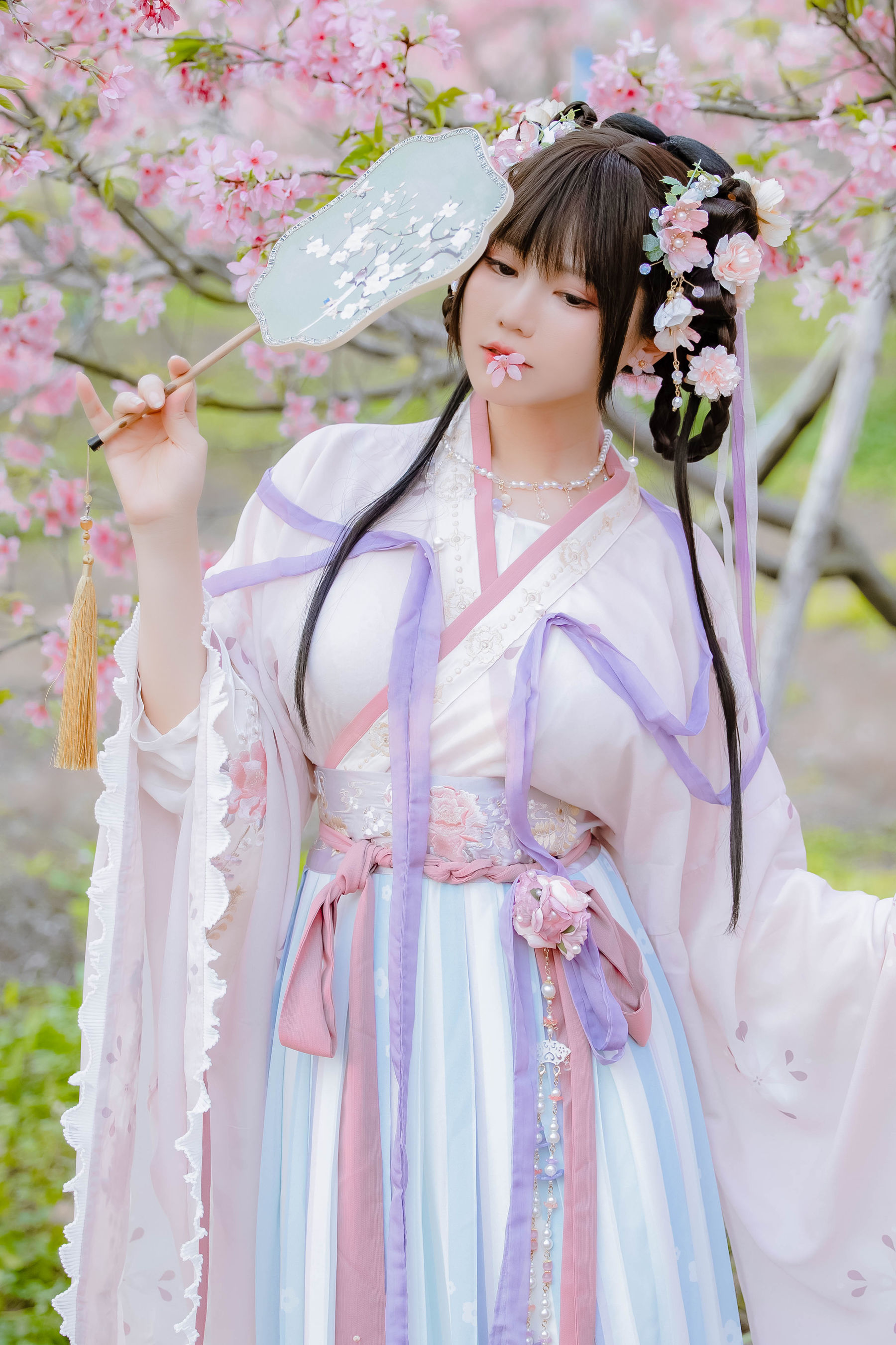 萌妹子Nyako喵子 – 樱花汉服 花神祈愿 Cosplay-第14张
