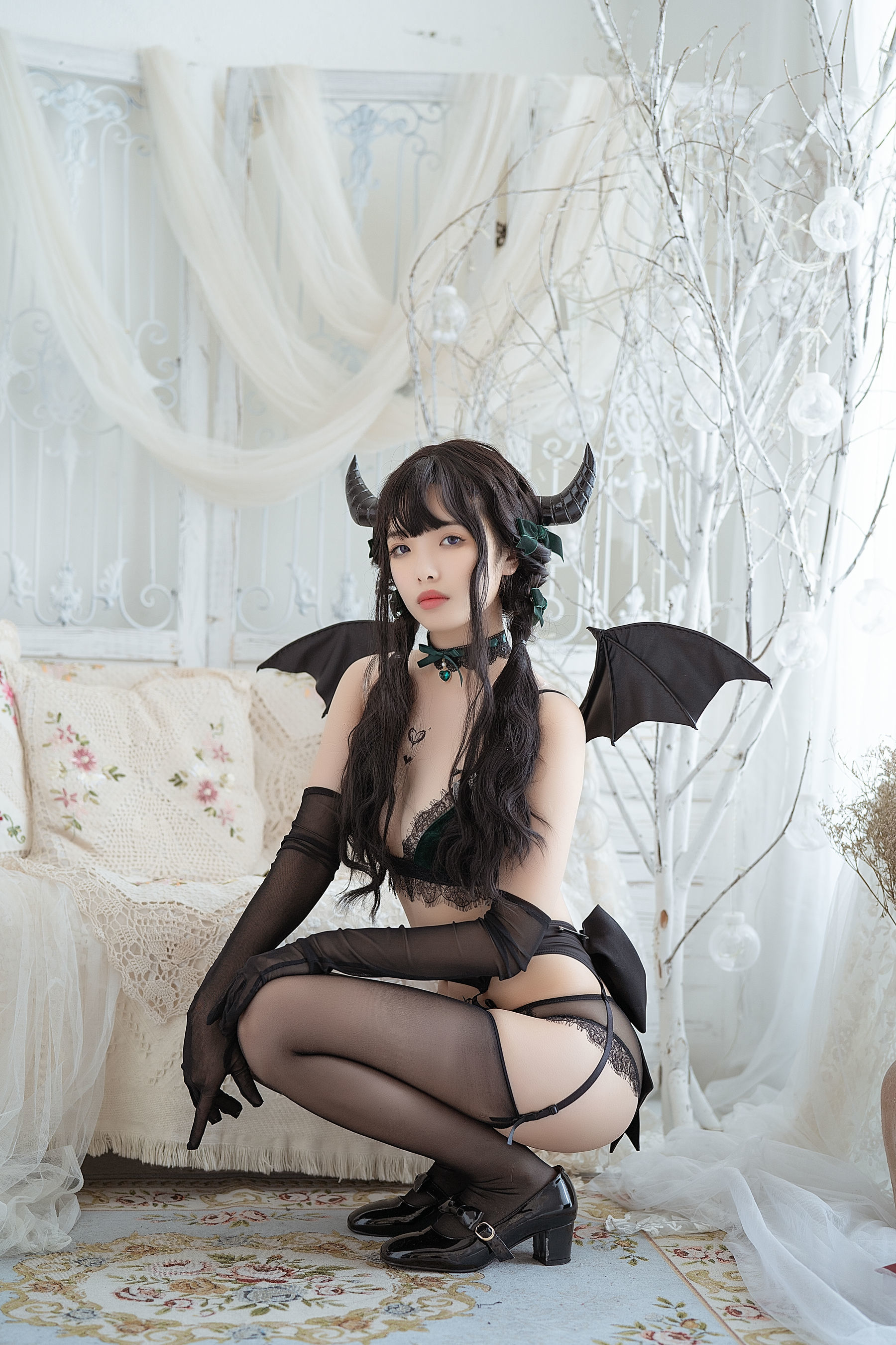 [萝莉COS] 雯妹 – 魅魔 Proud devil Cosplay-第37张