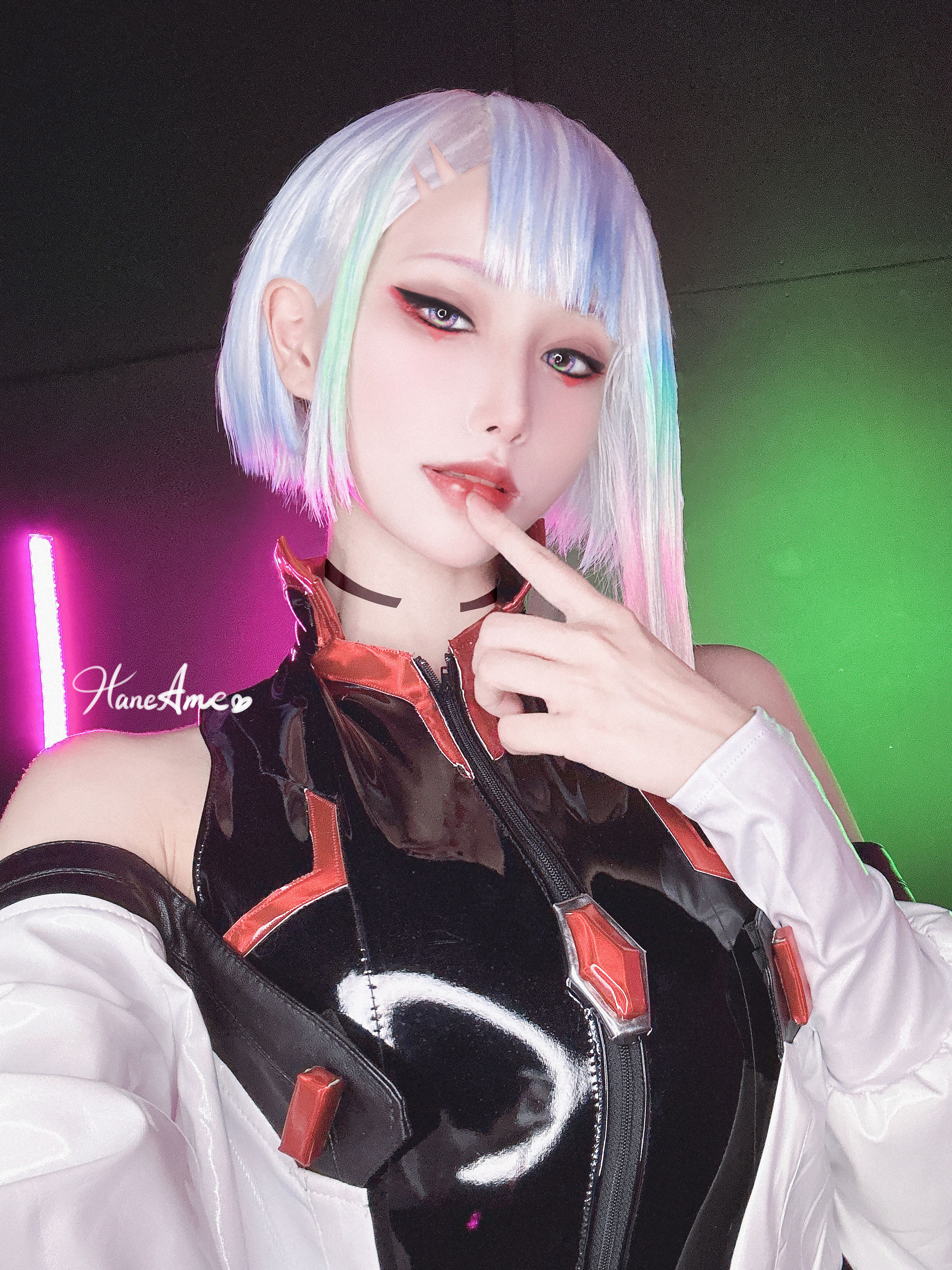Hane Ame 雨波 – Cyberpunk Lucy Cosplay-第14张