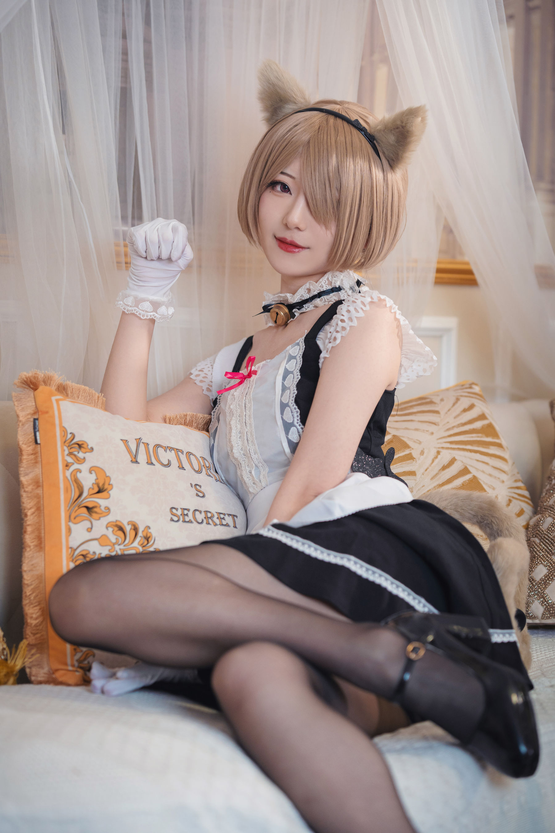小姐姐弥音音ww – 丽塔 女仆 Cosplay-第2张