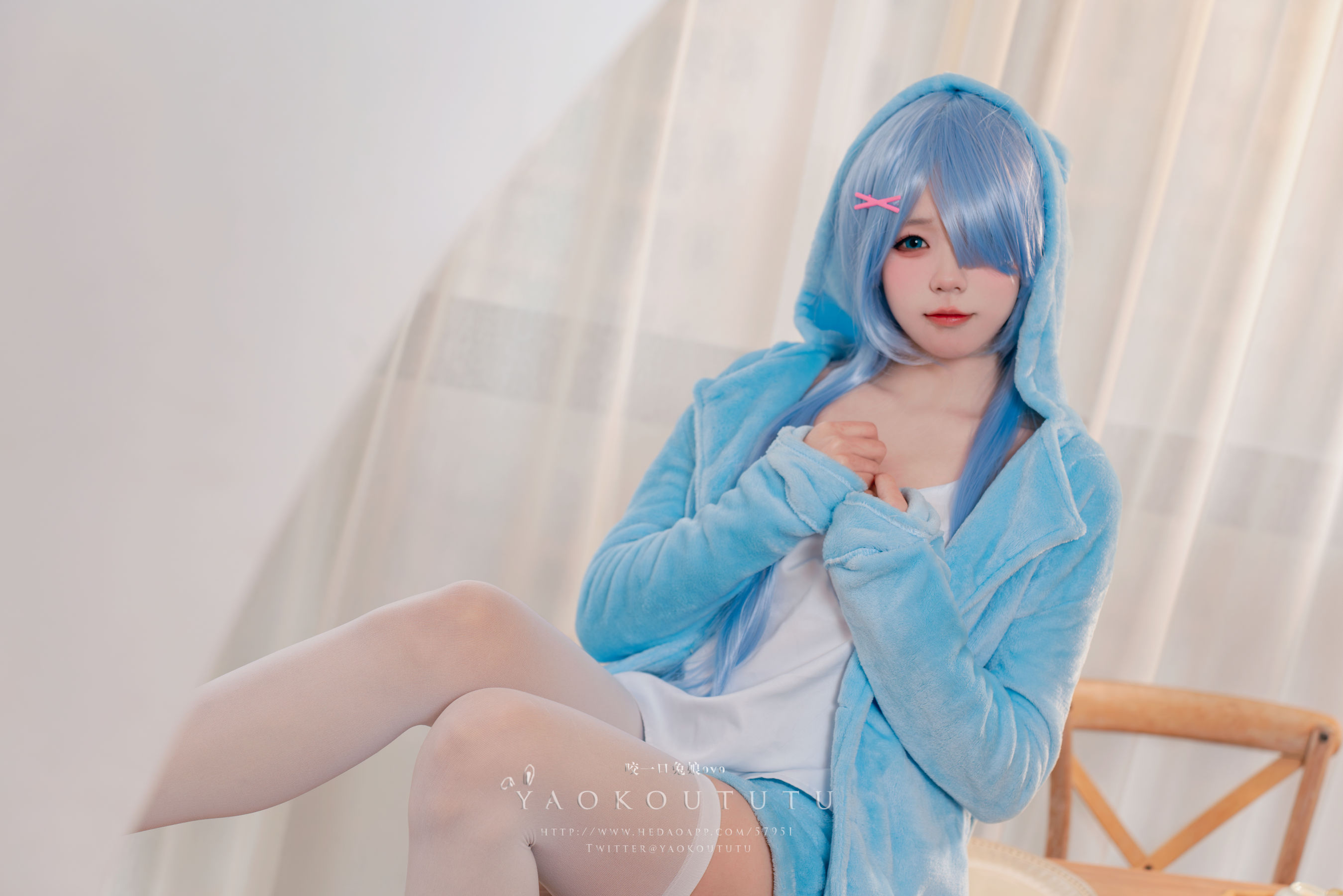 咬一口兔娘 – 蕾姆喵喵 Cosplay-第45张