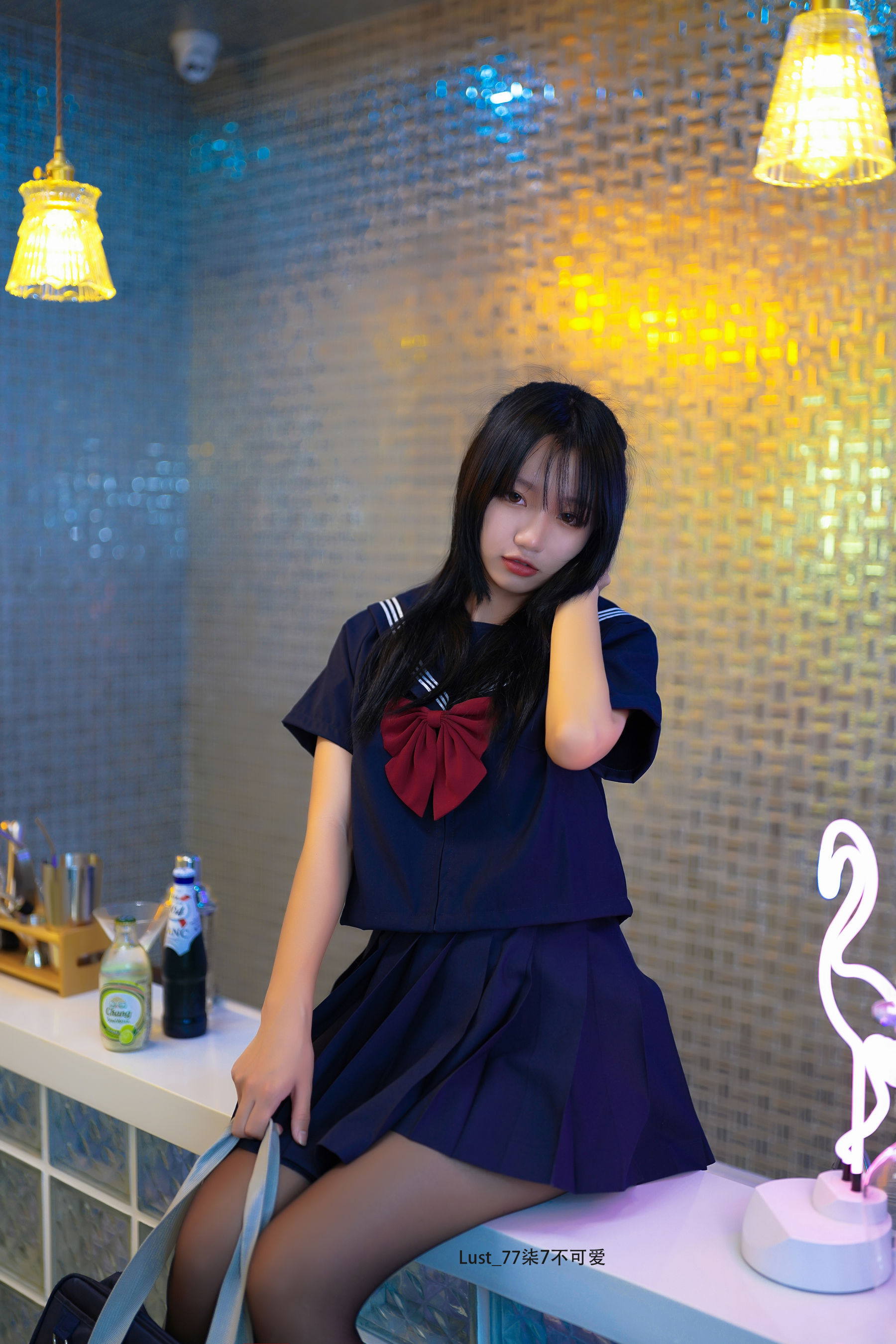 动漫博主柒柒要乖哦 – 反差JK少女 Cosplay-第12张