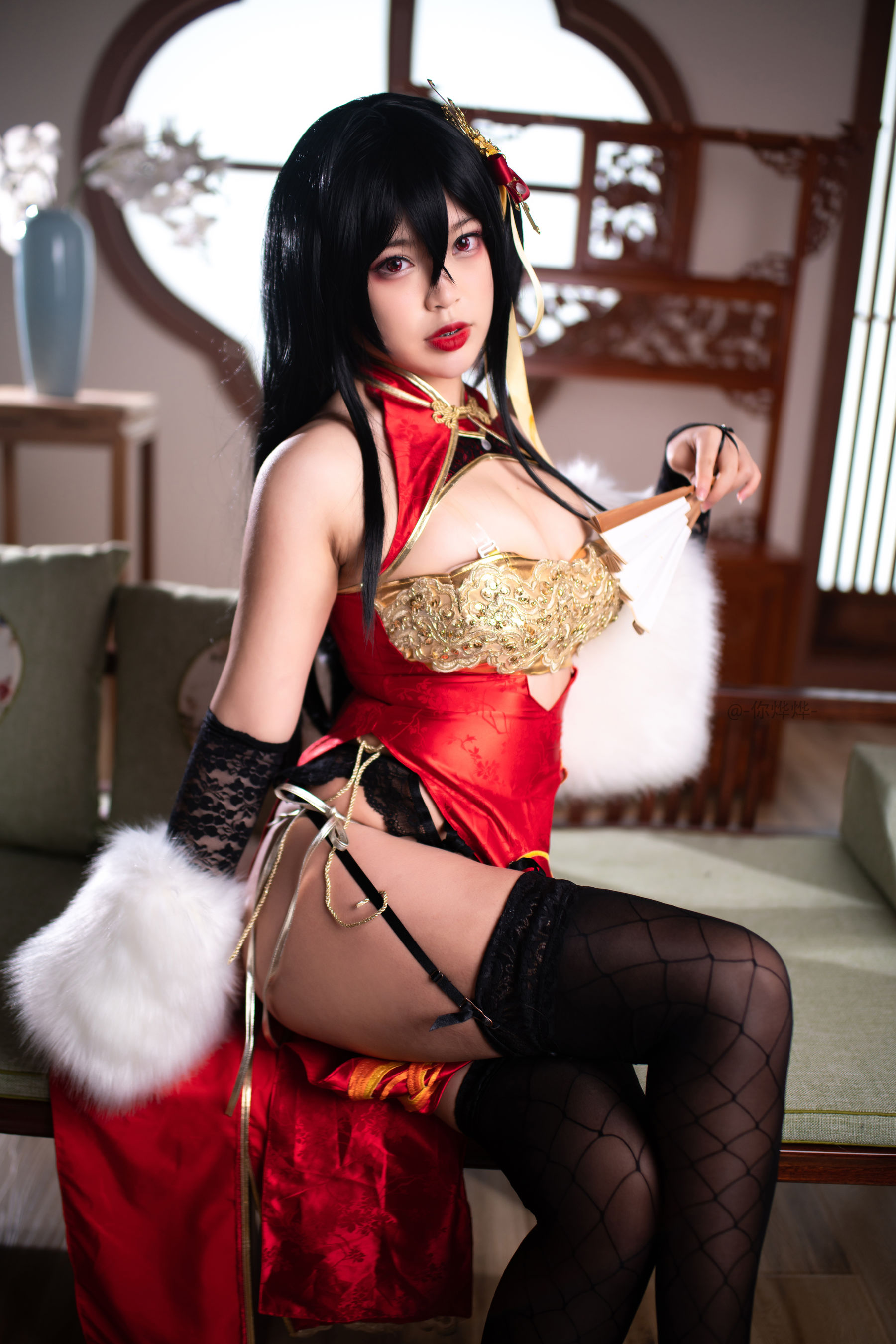 萌系小姐姐-白烨- 大凤旗袍 Cosplay-第41张