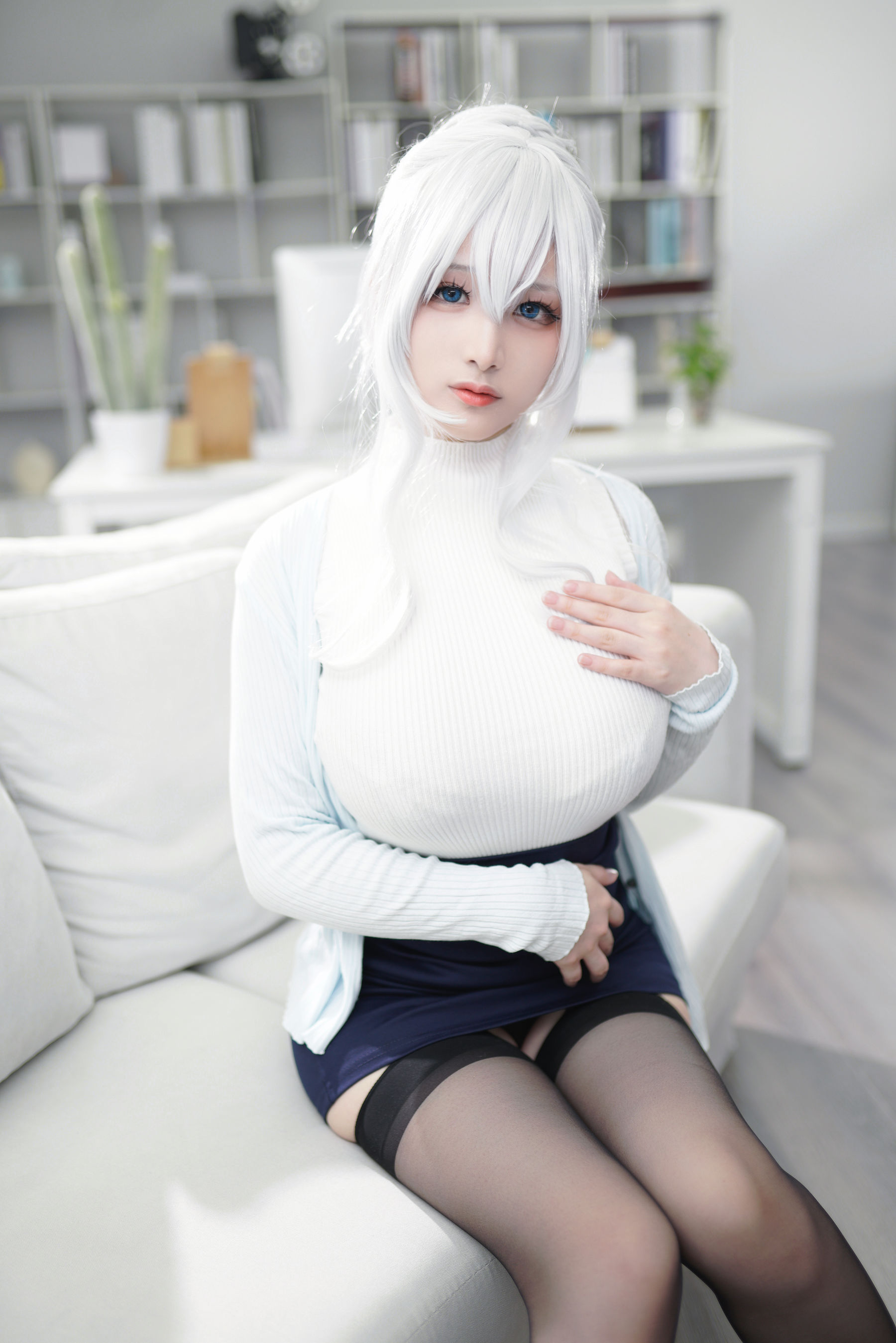 幼愛youmeko – 未亡人雪女 Cosplay-第16张