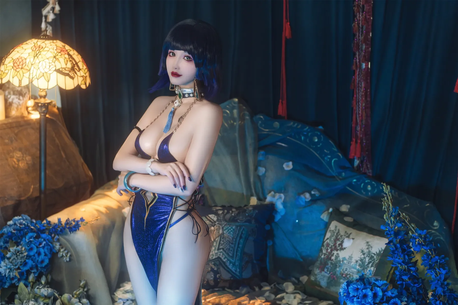 鹿八岁baby – 原神 夜兰 Cosplay-第7张