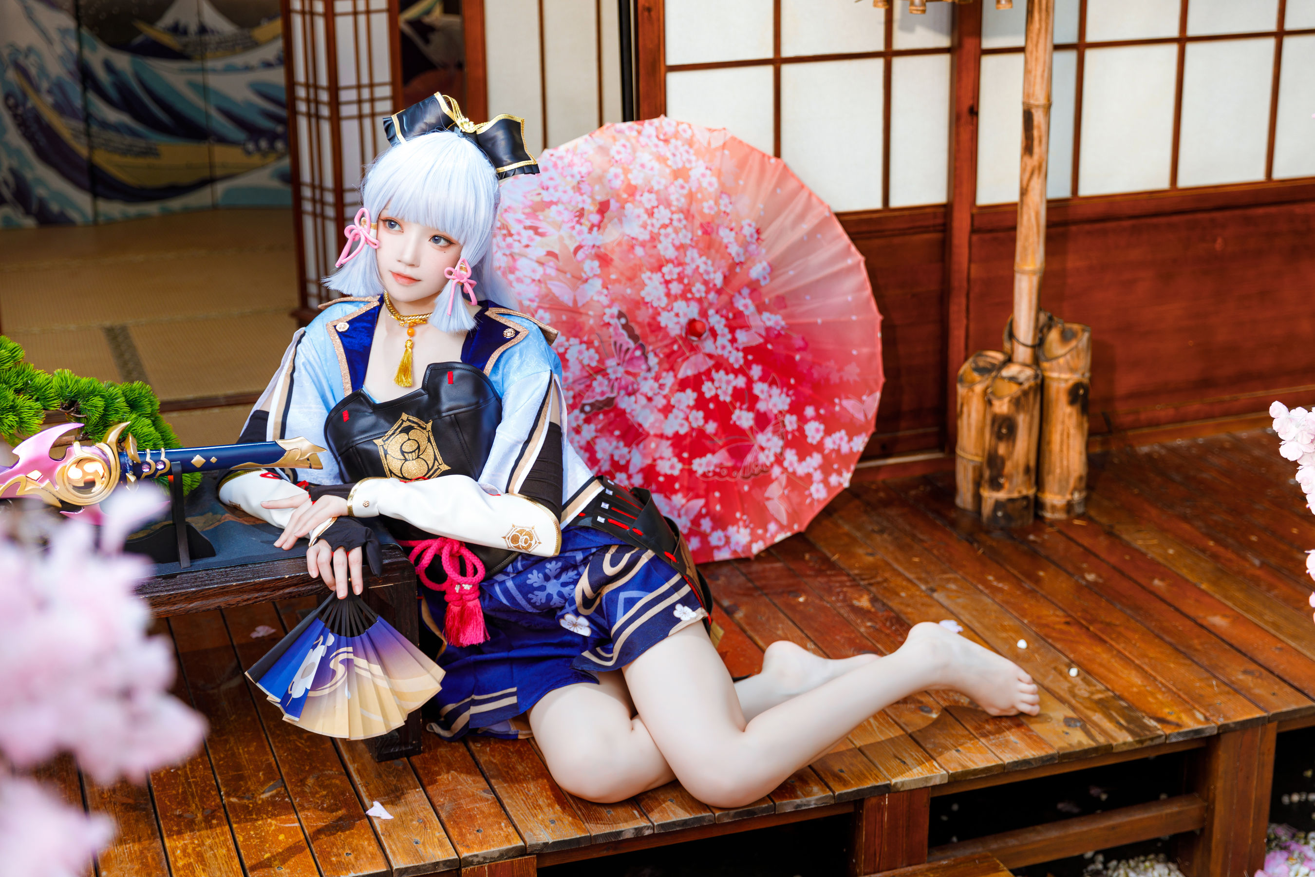桜桃喵 – 神里绫华 Cosplay-第3张