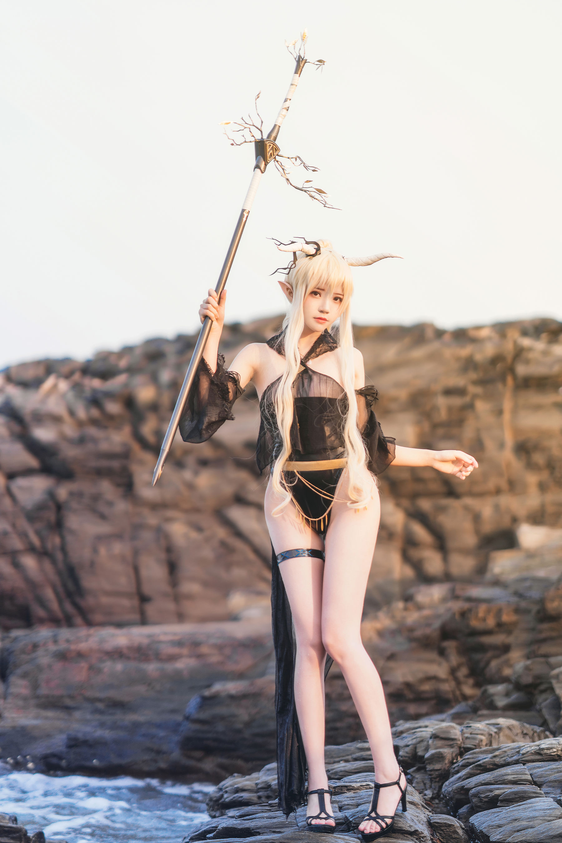 桜桃喵 – 闪灵泳衣 Cosplay-第13张